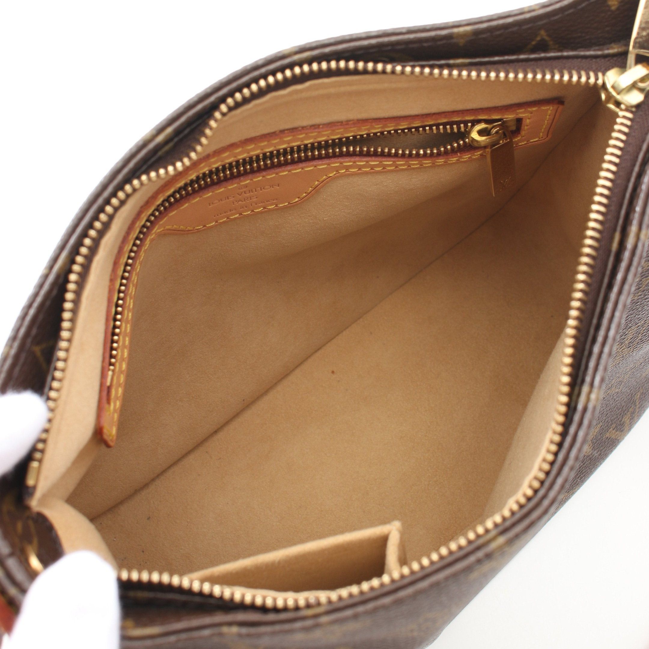 Louis Vuitton Louis Vuitton Looping Mm Monogram Shoulder Bag Leather Brown Size ONE SIZE - 3 Thumbnail