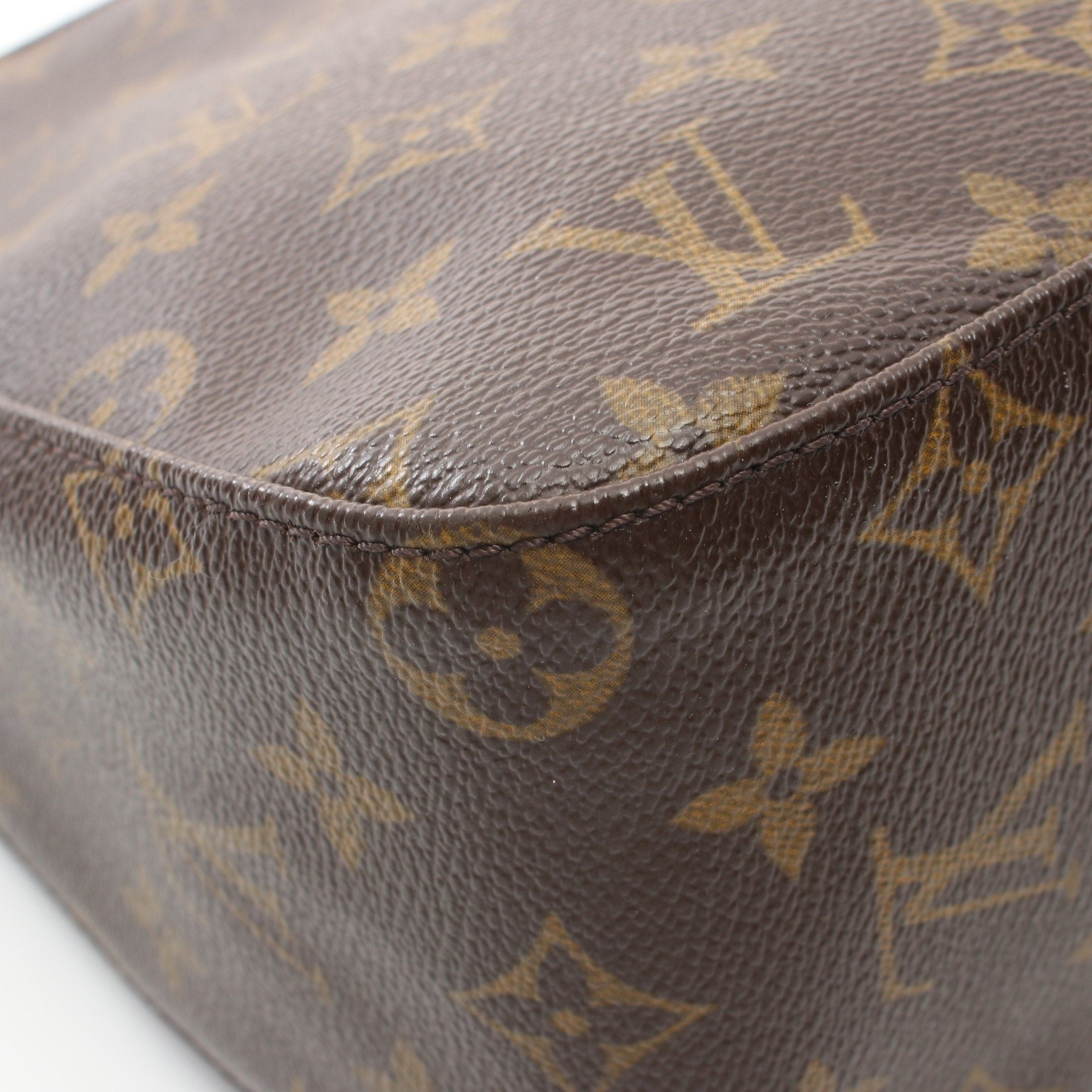Louis Vuitton Louis Vuitton Looping Mm Monogram Shoulder Bag Leather Brown Size ONE SIZE - 7 Thumbnail