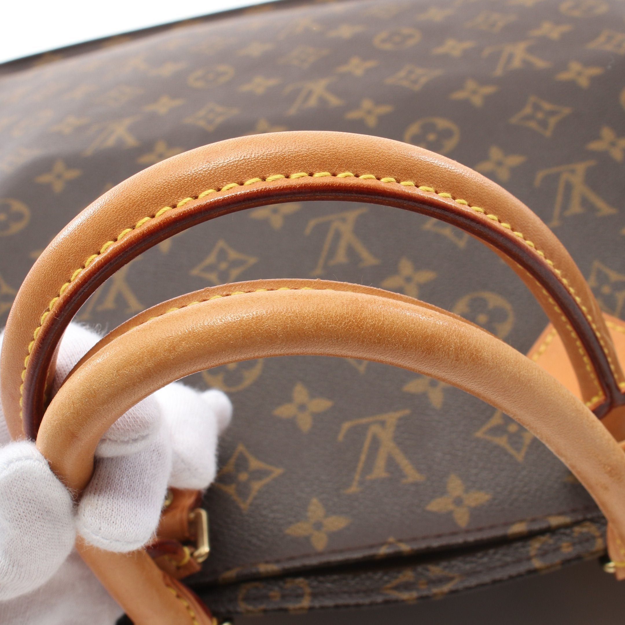Louis Vuitton Louis Vuitton Sac Plat Monogram Handbag Tote Bag Leather Brown Size ONE SIZE - 7 Thumbnail