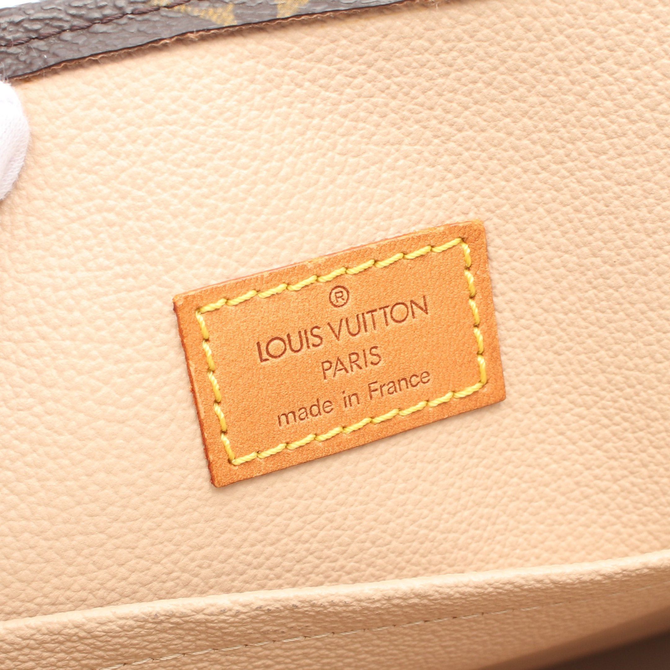 Louis Vuitton Louis Vuitton Sac Plat Monogram Handbag Tote Bag Leather Brown Size ONE SIZE - 4 Thumbnail