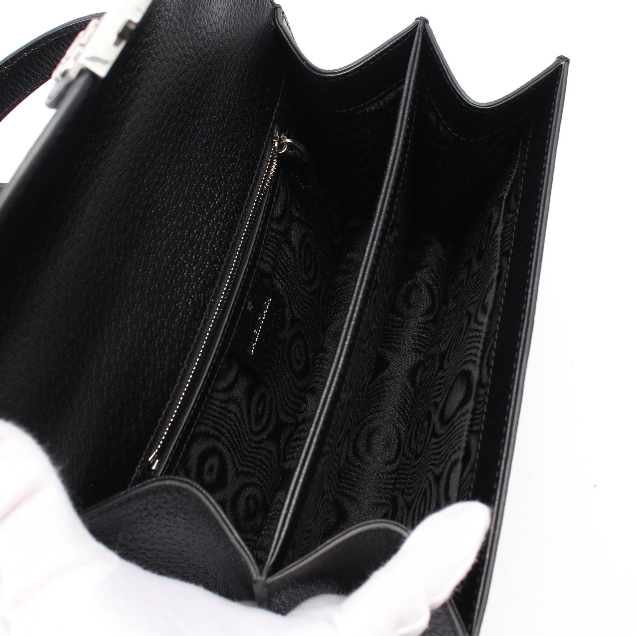 Balenciaga Balenciaga Balenciaga * Gucci The Hacker Project Small Top Handle Bag Handbag Canvas Leather Black Size ONE SIZE - 3 Thumbnail