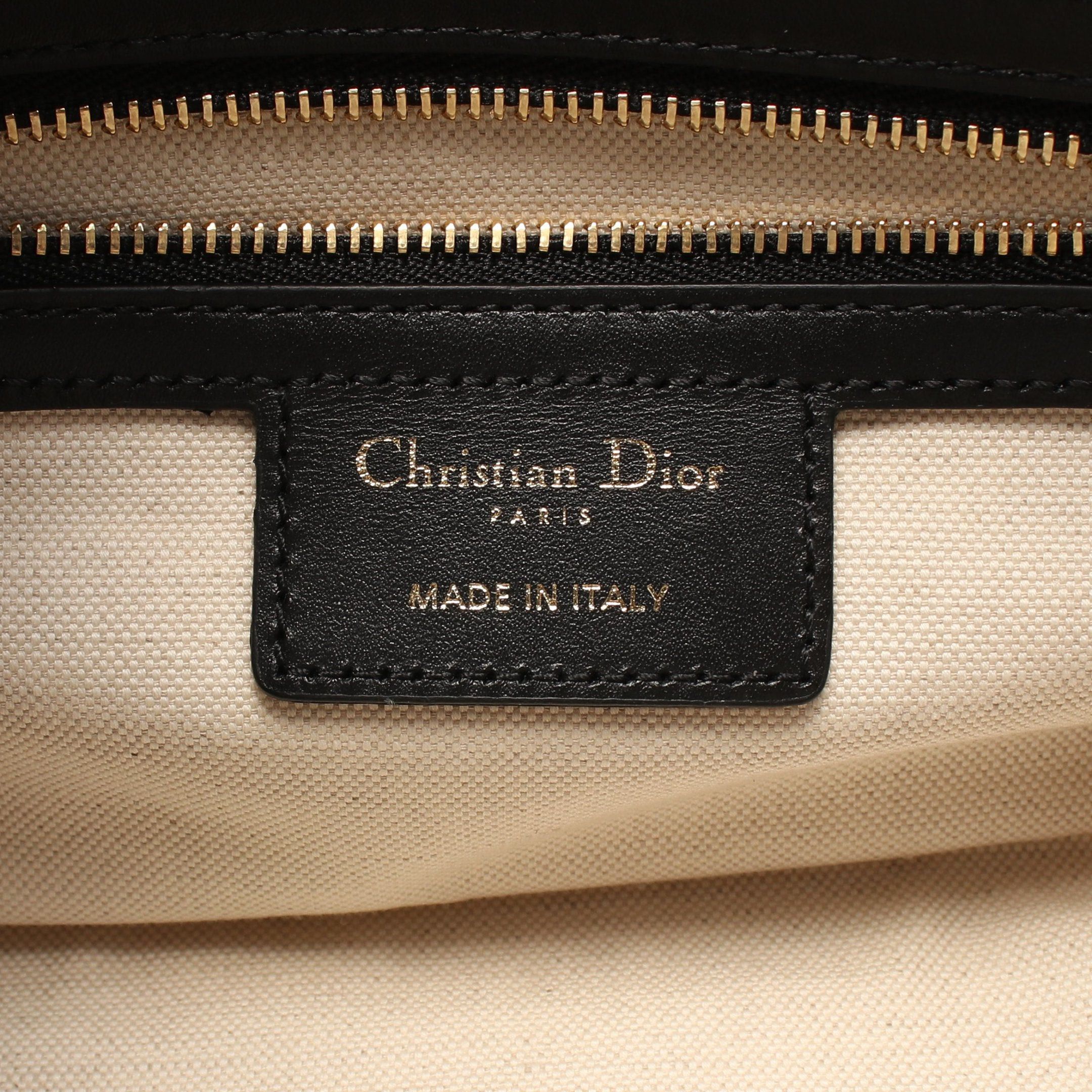 Dior Dior Vibe Small Bowling Bag Handbag Mini Boston Leather Black White Size ONE SIZE - 4 Thumbnail