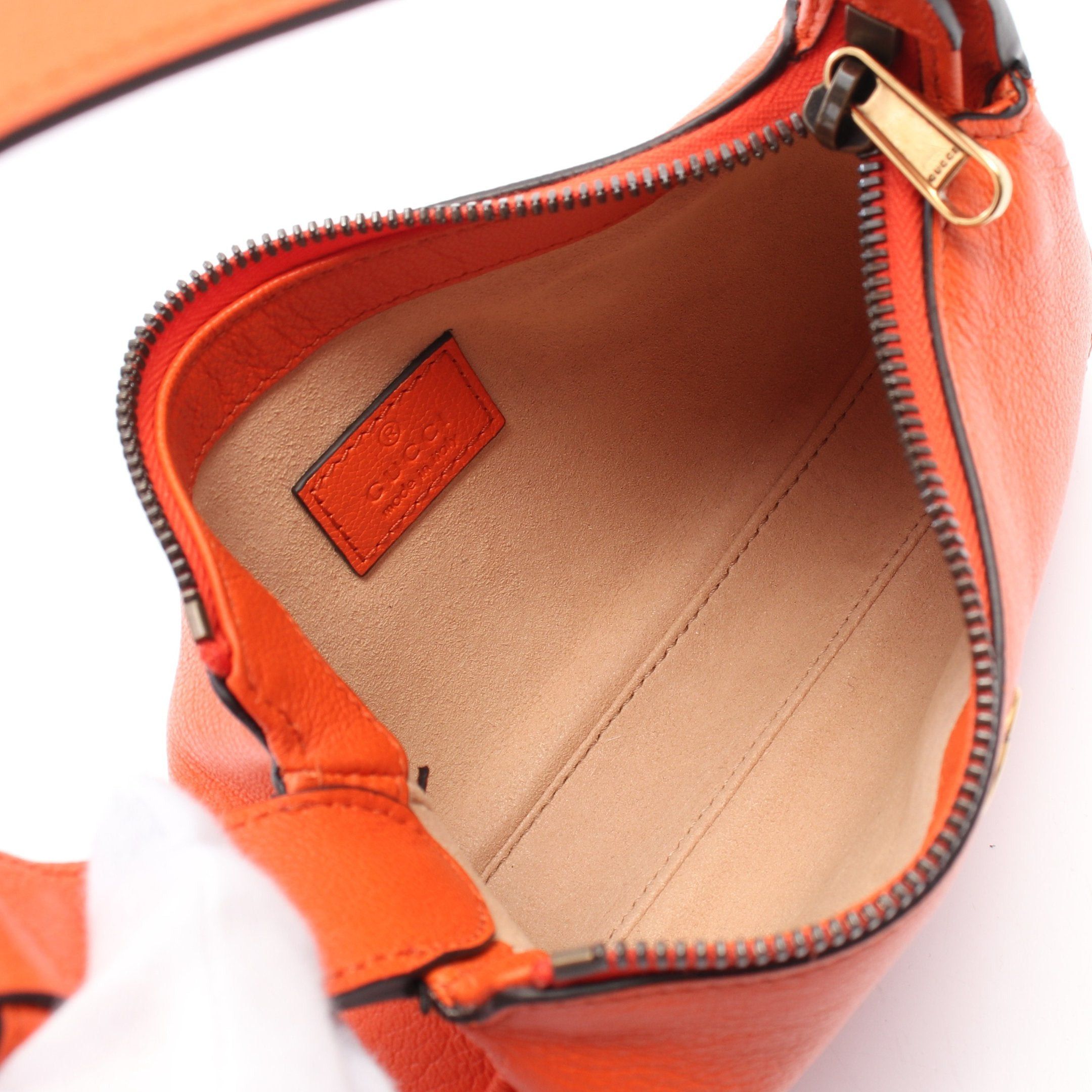 Gucci Gucci Aphrodite Gg Marmont Handbag Leather Orange Size ONE SIZE - 3 Thumbnail