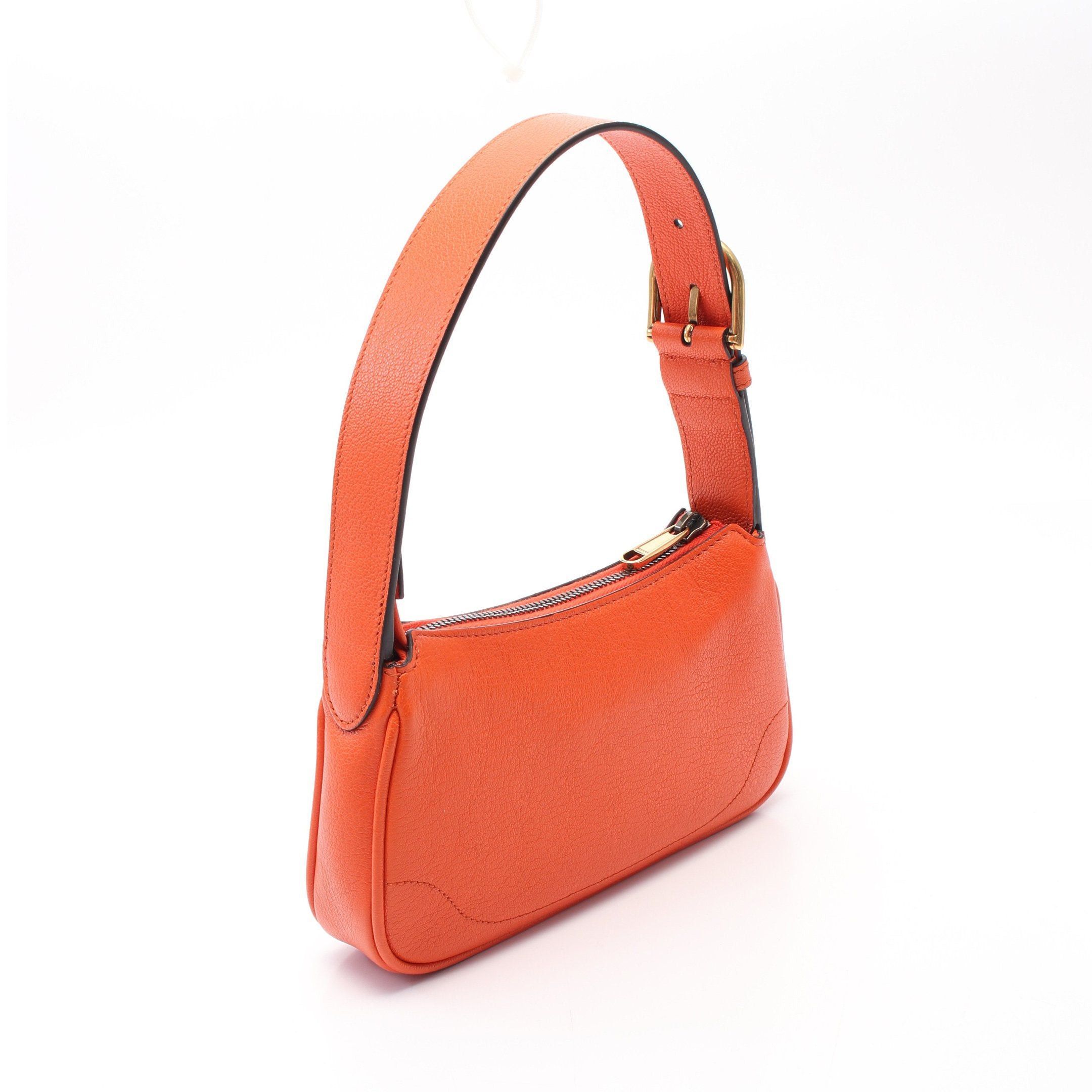 Gucci Gucci Aphrodite Gg Marmont Handbag Leather Orange Size ONE SIZE - 2 Thumbnail