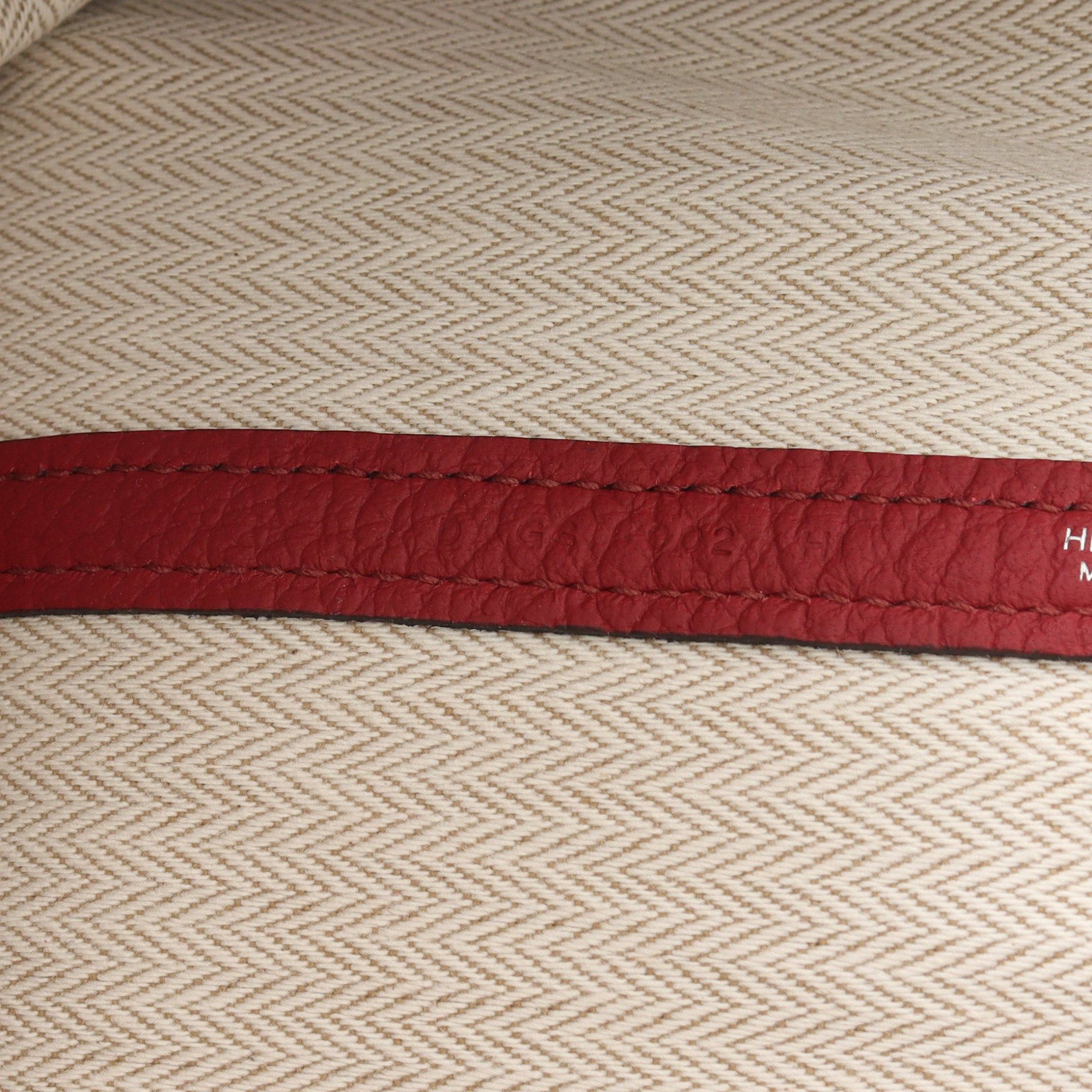 Hermes Hermes Garden Party Pm Rouge Garance Handbag Tote Bag Vash Country Red Silver Hardware D Stamp Size ONE SIZE - 5 Thumbnail