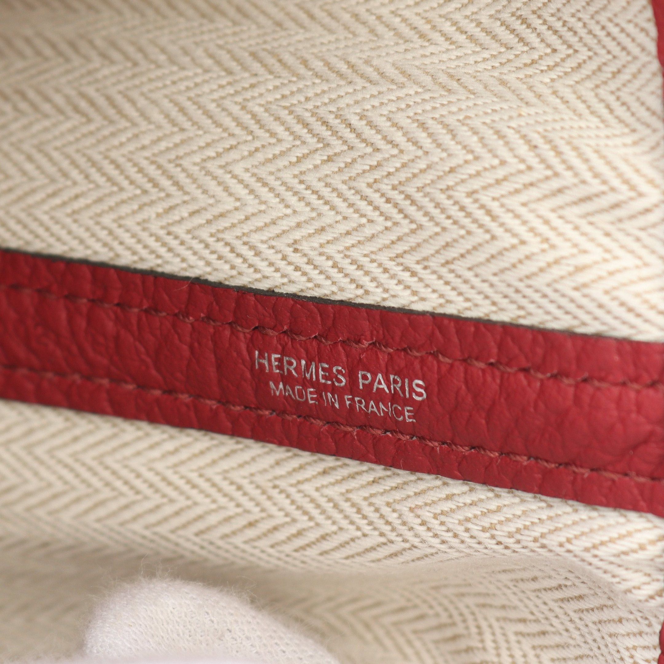 Hermes Hermes Garden Party Pm Rouge Garance Handbag Tote Bag Vash Country Red Silver Hardware D Stamp Size ONE SIZE - 4 Thumbnail