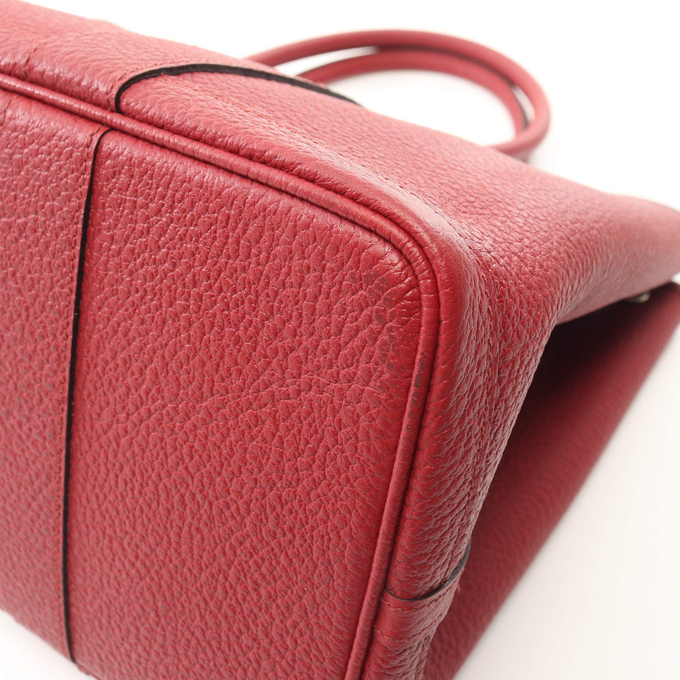 Hermes Hermes Garden Party Pm Rouge Garance Handbag Tote Bag Vash Country Red Silver Hardware D Stamp Size ONE SIZE - 6 Thumbnail