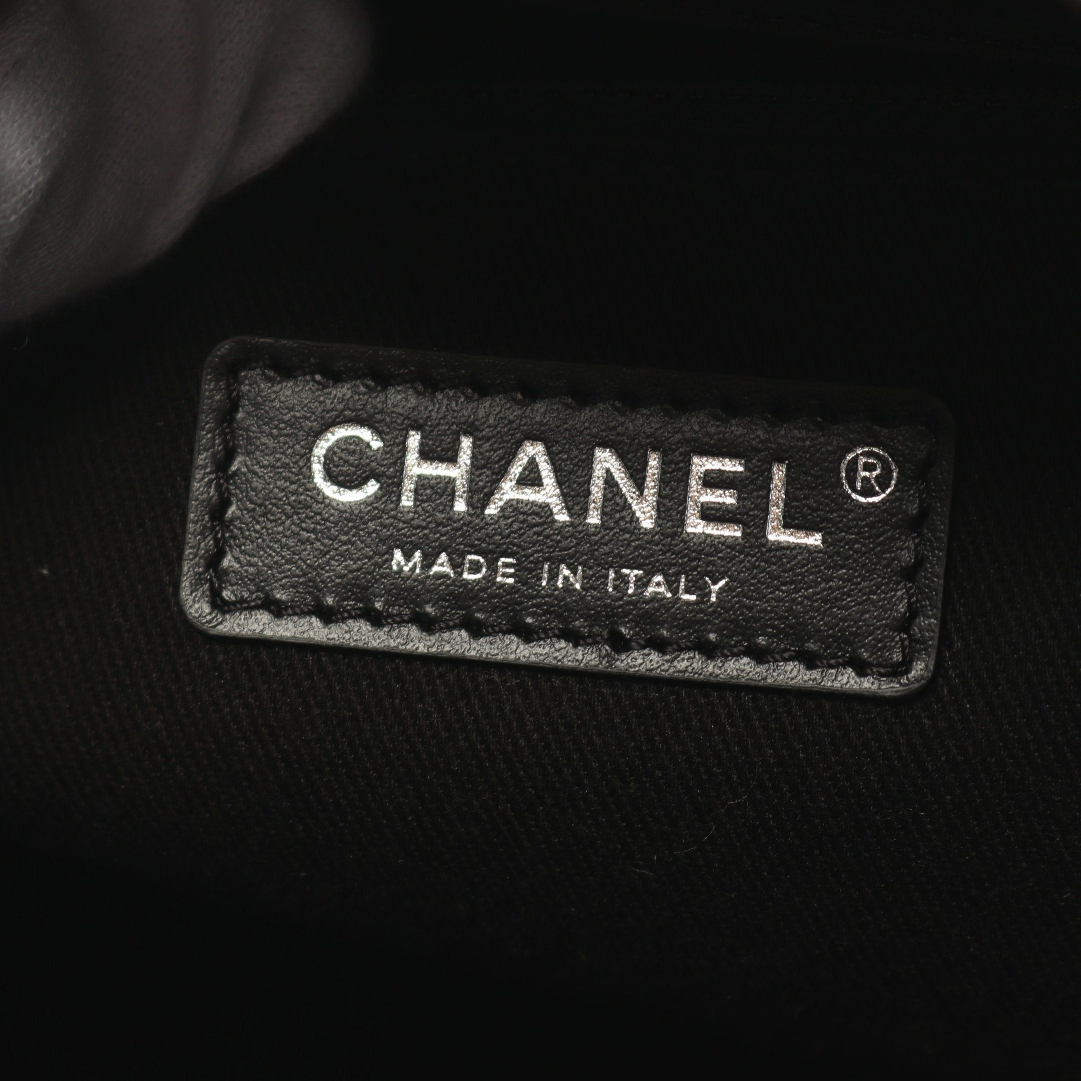 Chanel Chanel Deauville Bowling Bag Chain Shoulder Canvas Leather Black Silver Hardware Size ONE SIZE - 4 Thumbnail
