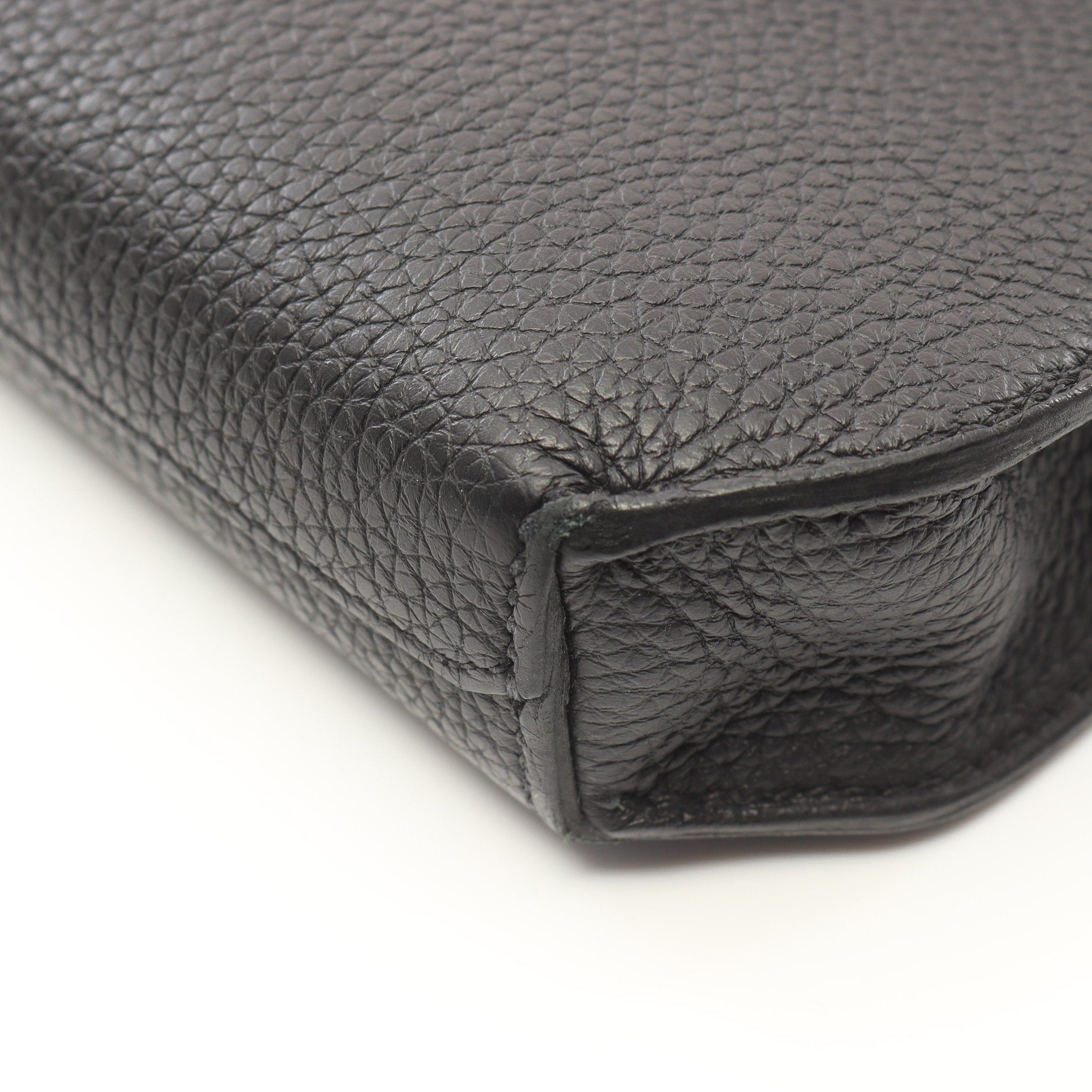Hermes Hermes Kelly Depeche 36 Briefcase Business Bag Togo Black Gold Hardware B Stamp Size ONE SIZE - 6 Thumbnail