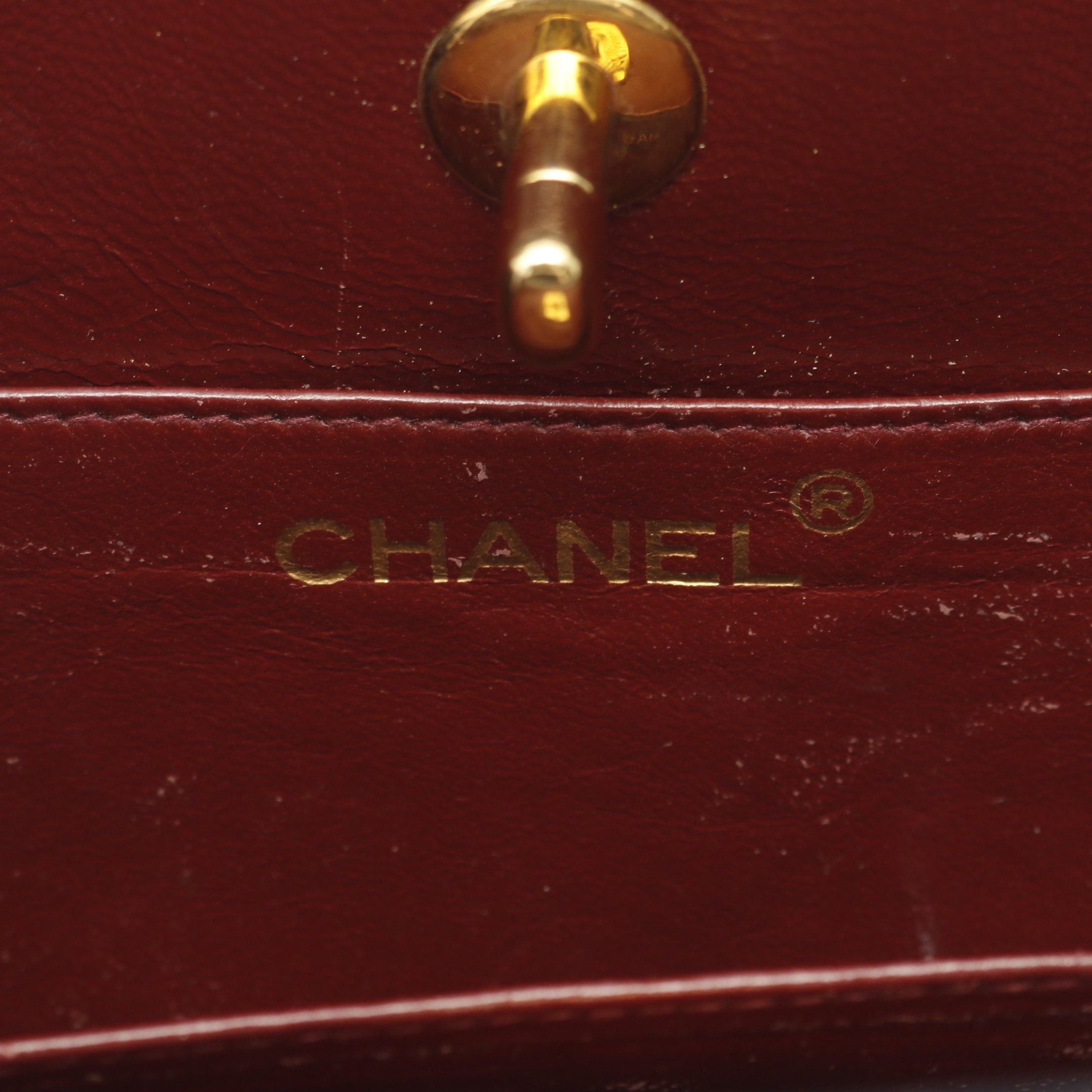 Chanel Chanel Matelasse Handbag Turn Lock Lambskin Black Gold Hardware Size ONE SIZE - 4 Thumbnail