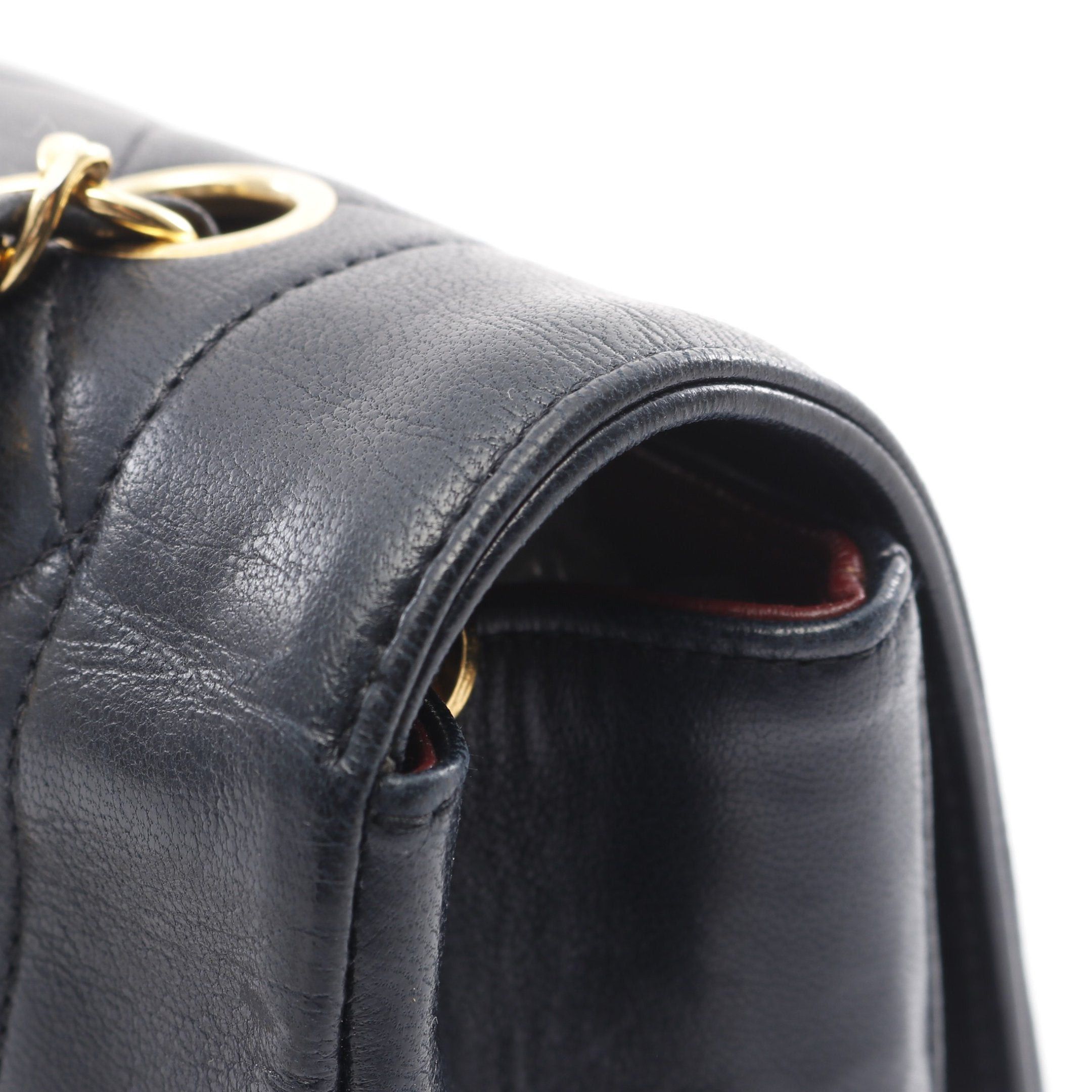 Chanel Chanel Matelasse Diana Flap Chain Shoulder Bag Lambskin Black Gold Hardware Size ONE SIZE - 10 Thumbnail