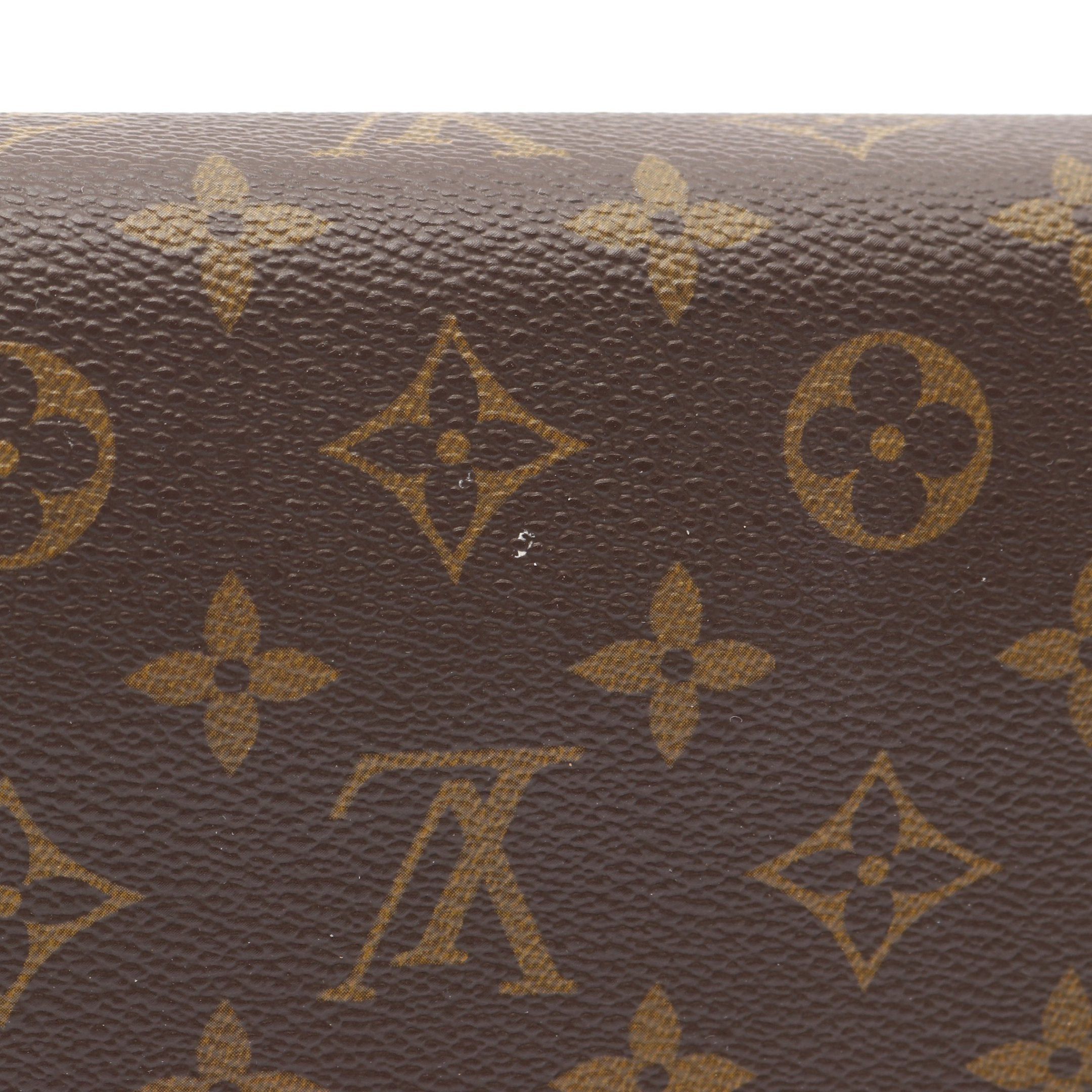 Louis Vuitton Louis Vuitton Concorde Monogram Handbag Leather Brown Size ONE SIZE - 10 Thumbnail