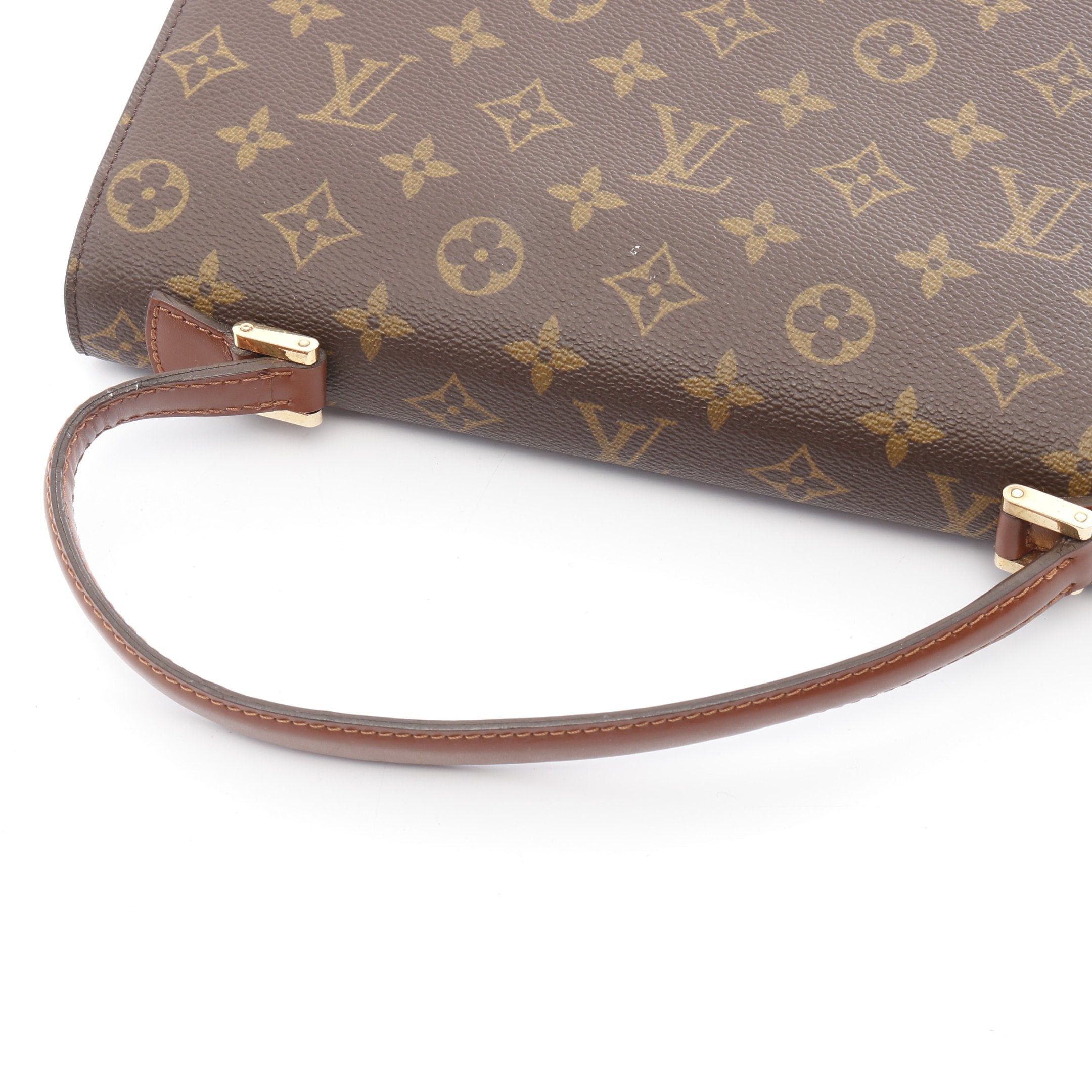 Louis Vuitton Louis Vuitton Concorde Monogram Handbag Leather Brown Size ONE SIZE - 13 Thumbnail