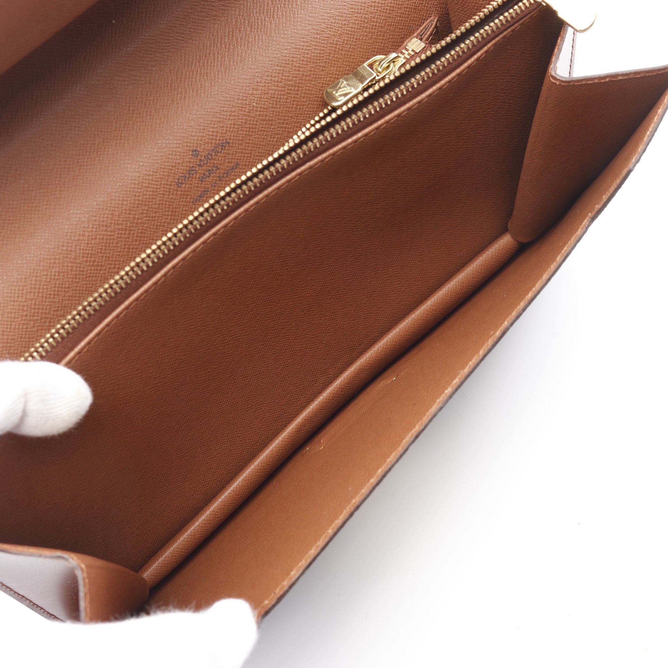 Louis Vuitton Louis Vuitton Concorde Monogram Handbag Leather Brown Size ONE SIZE - 4 Thumbnail