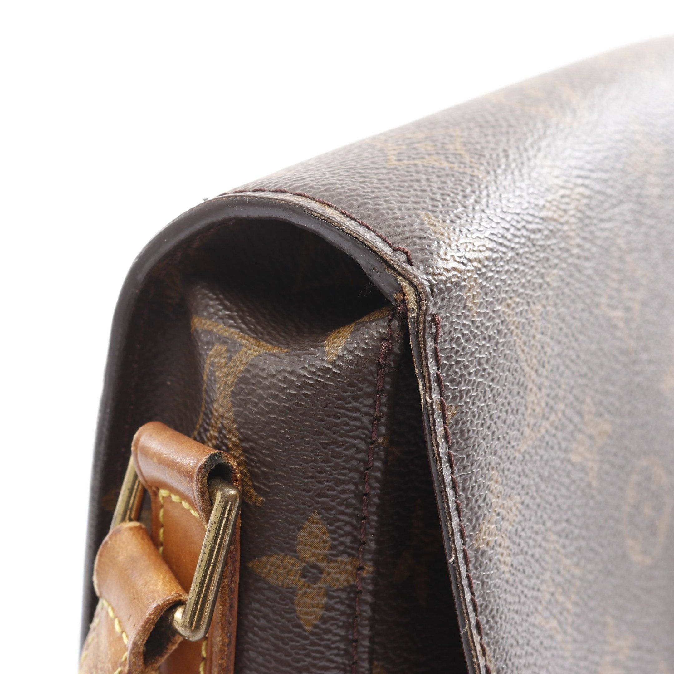 Louis Vuitton Louis Vuitton Sun Crew Gm Monogram Shoulder Bag Leather Brown Size ONE SIZE - 8 Thumbnail