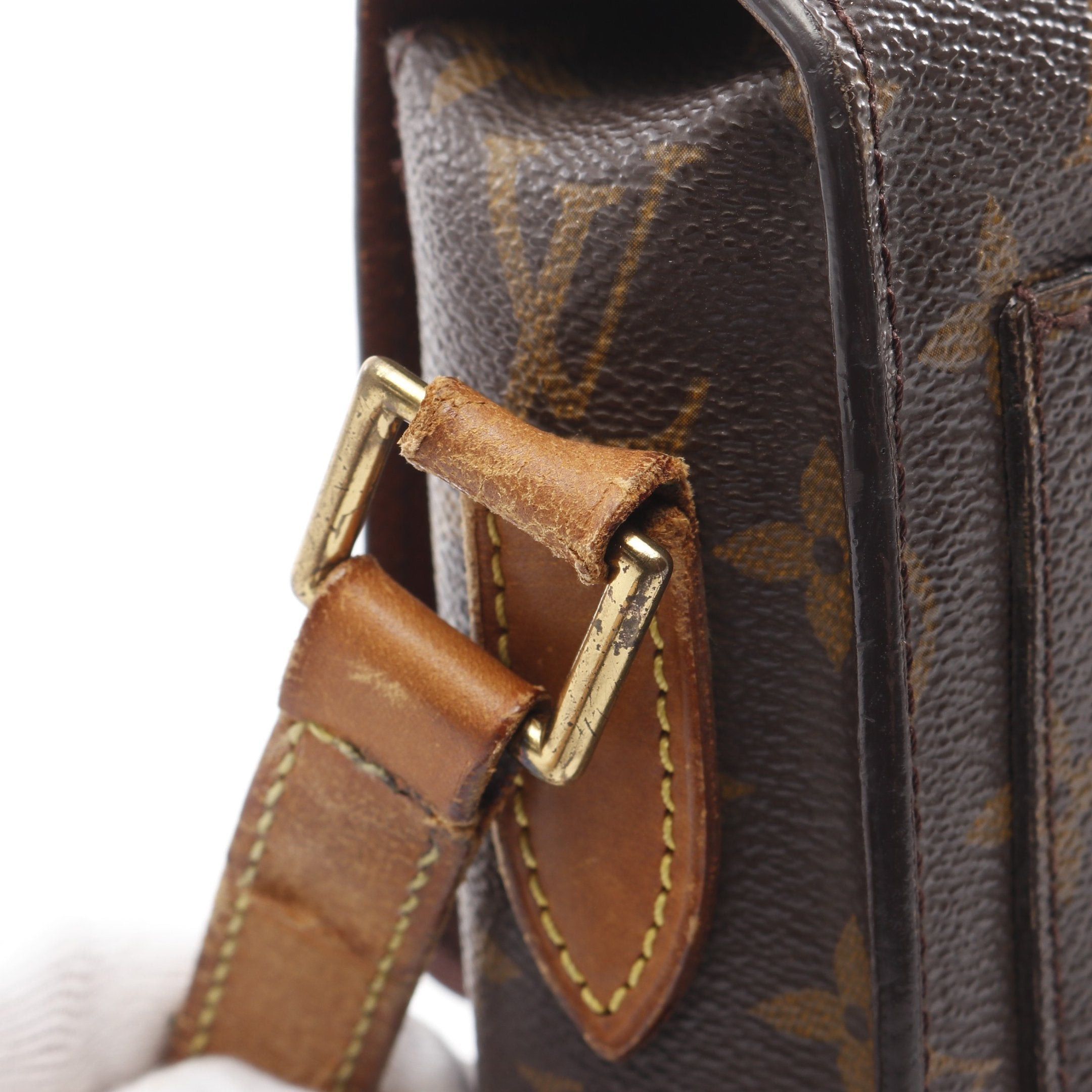 Louis Vuitton Louis Vuitton Sun Crew Gm Monogram Shoulder Bag Leather Brown Size ONE SIZE - 10 Thumbnail