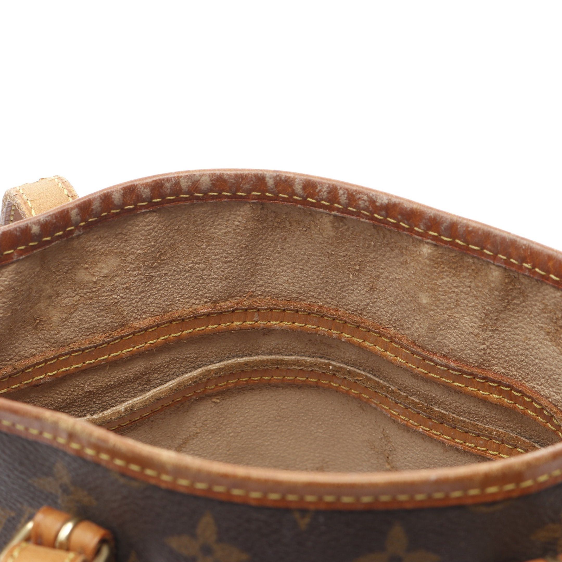 Louis Vuitton Louis Vuitton Bucket Pm Monogram Handbag Leather Brown Size ONE SIZE - 9 Thumbnail