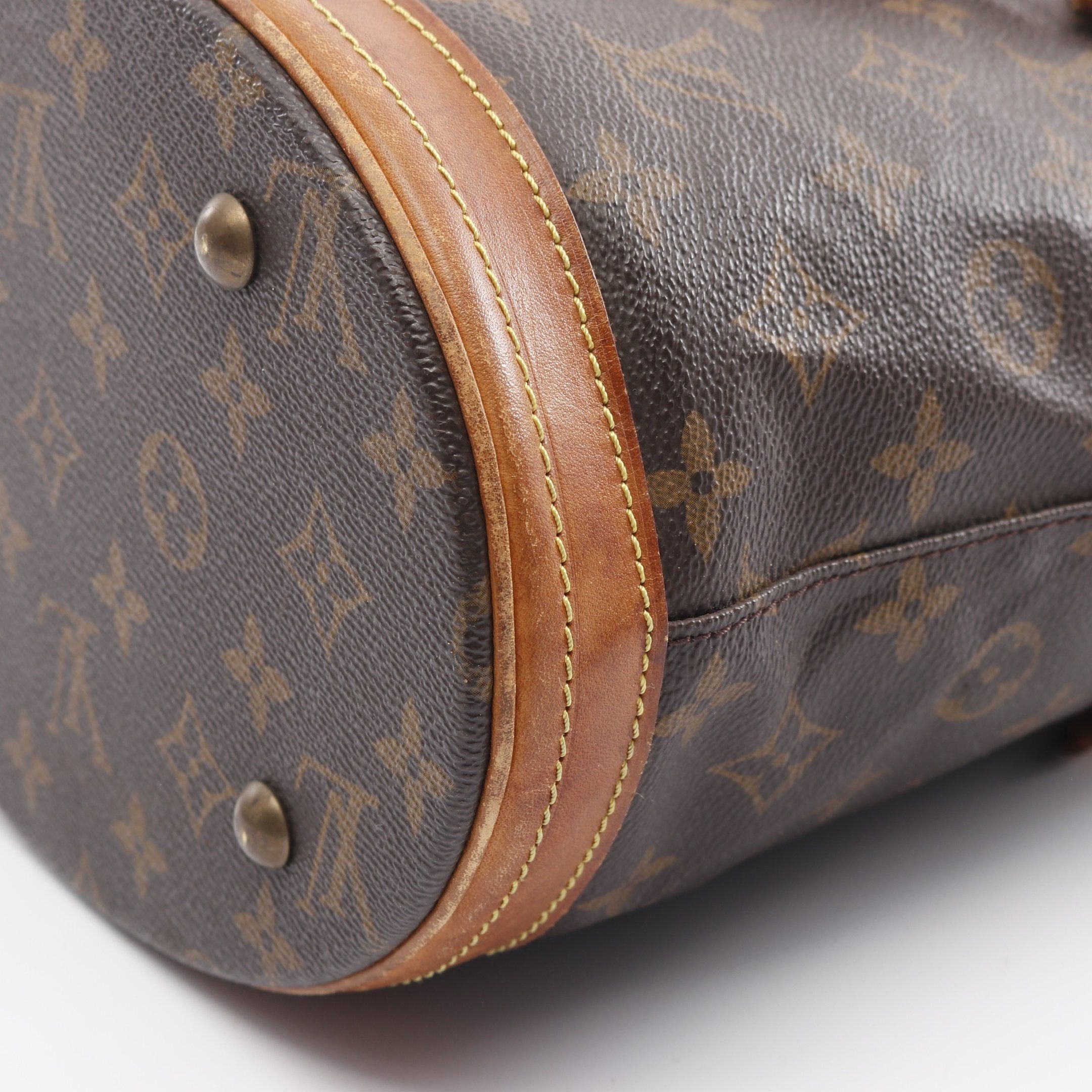 Louis Vuitton Louis Vuitton Bucket Pm Monogram Handbag Leather Brown Size ONE SIZE - 7 Thumbnail