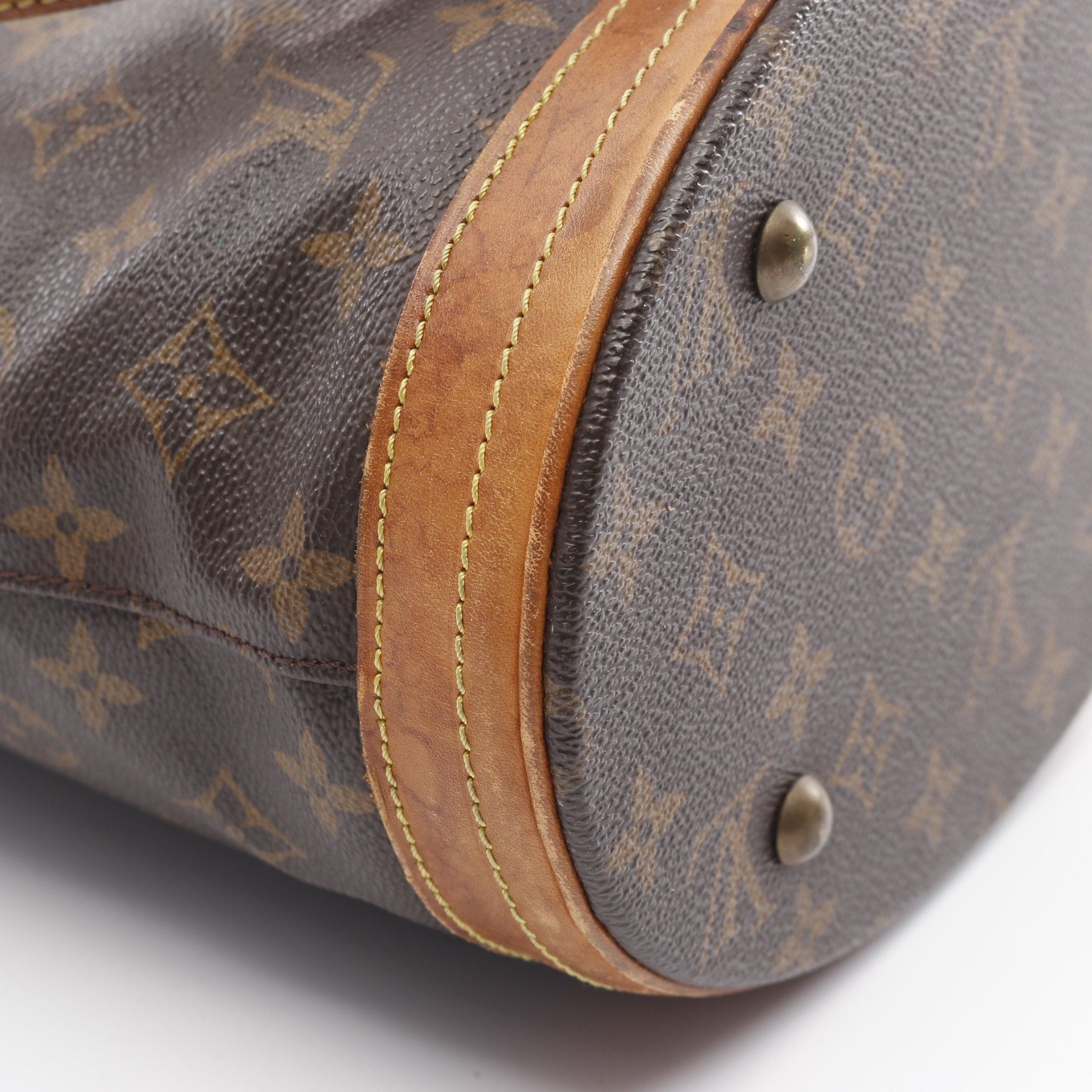 Louis Vuitton Louis Vuitton Bucket Pm Monogram Handbag Leather Brown Size ONE SIZE - 6 Thumbnail