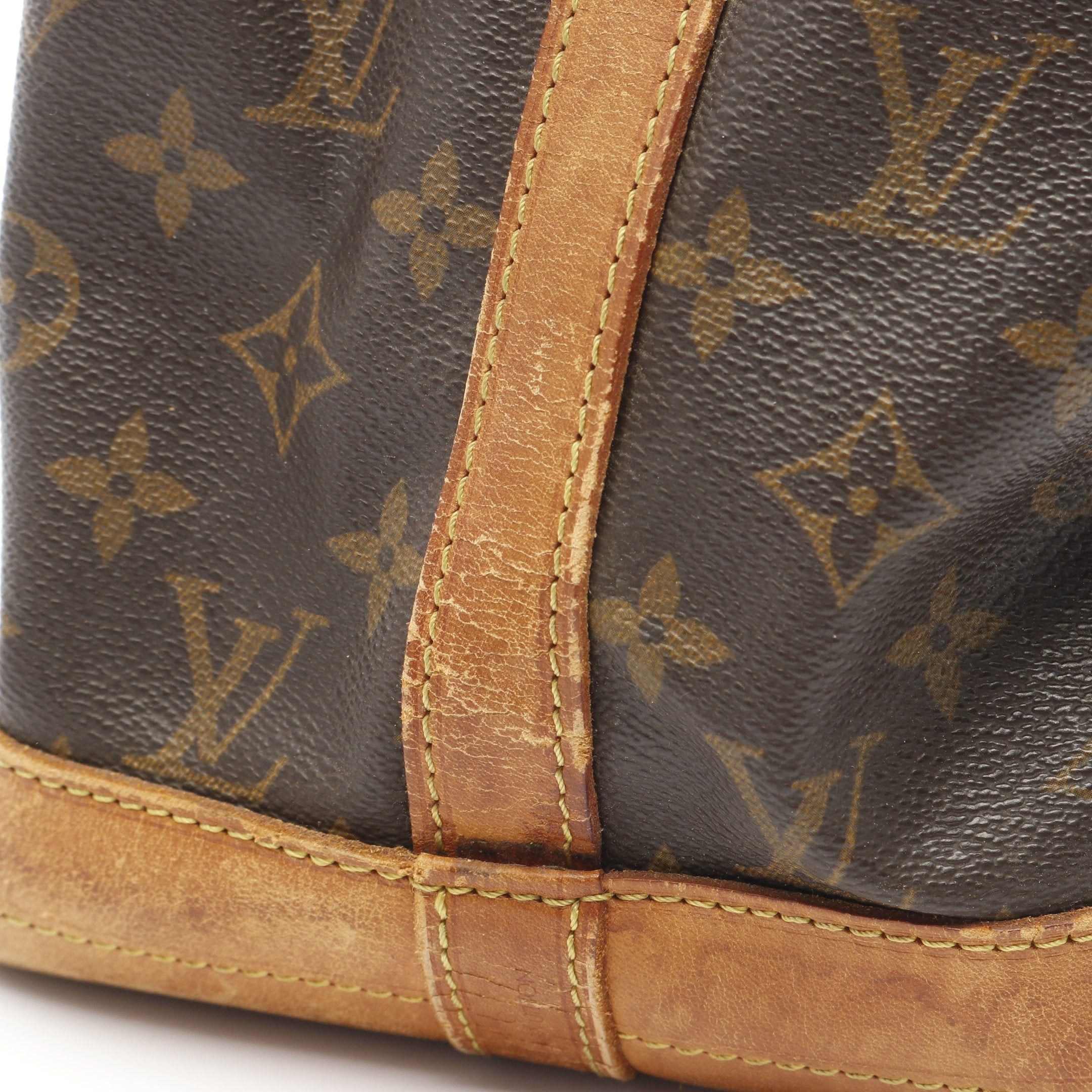 Louis Vuitton Louis Vuitton Noe Monogram Shoulder Bag Leather Brown Size ONE SIZE - 11 Thumbnail