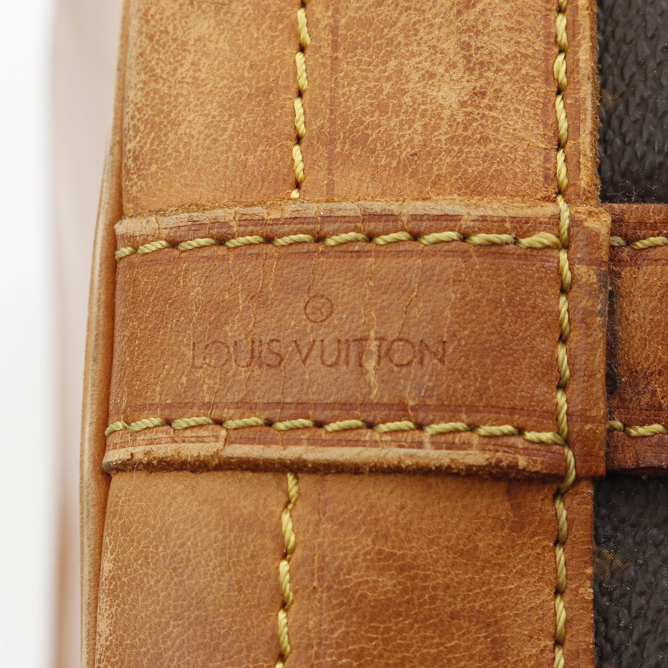 Louis Vuitton Louis Vuitton Noe Monogram Shoulder Bag Leather Brown Size ONE SIZE - 4 Thumbnail