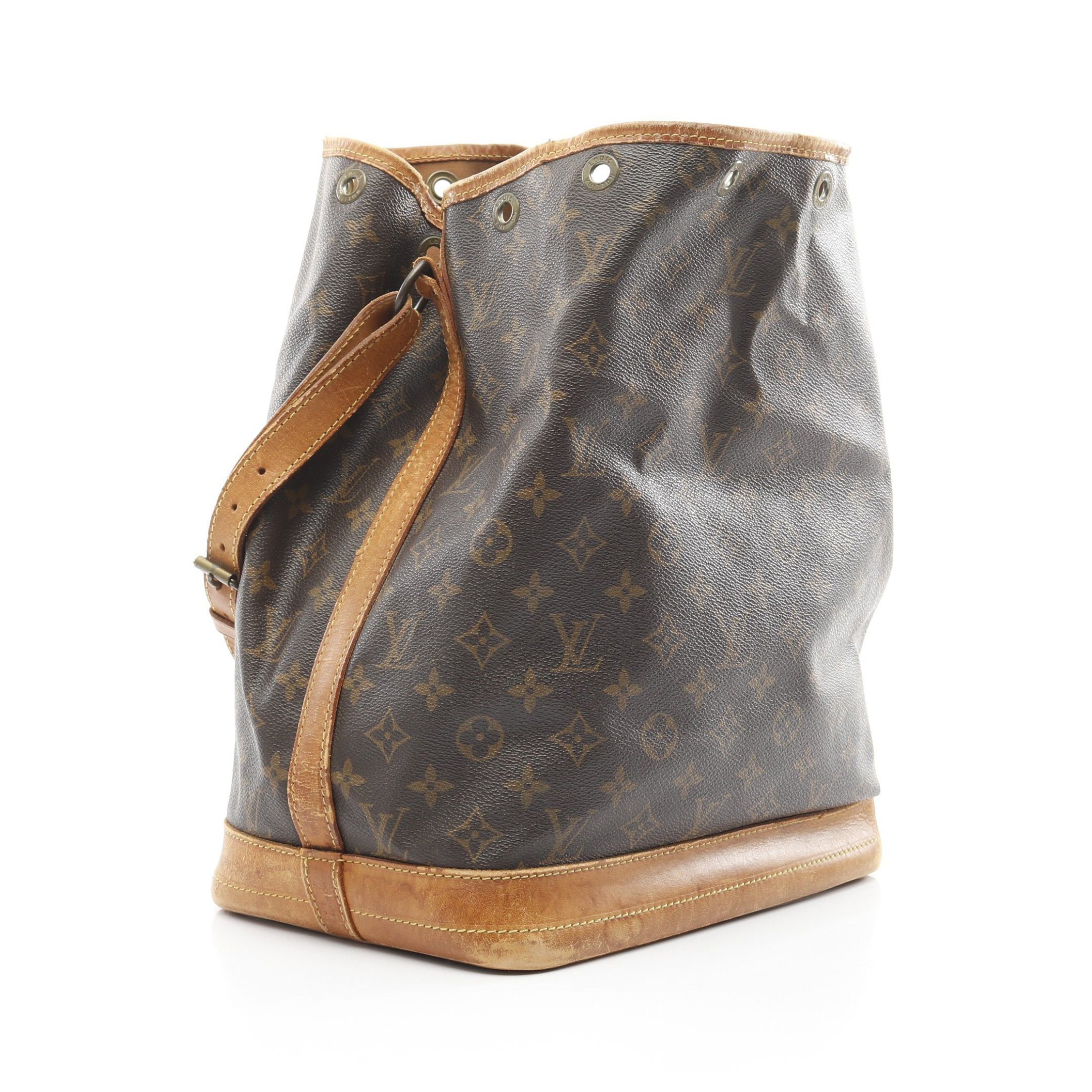 Louis Vuitton Louis Vuitton Noe Monogram Shoulder Bag Leather Brown Size ONE SIZE - 2 Thumbnail