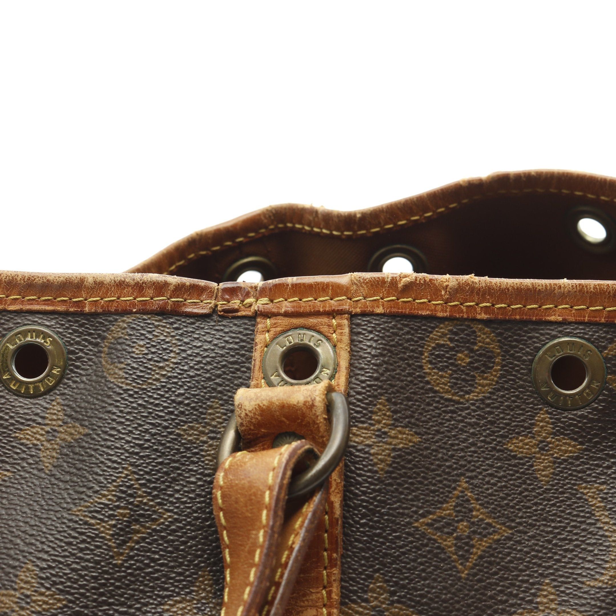 Louis Vuitton Louis Vuitton Noe Monogram Shoulder Bag Leather Brown Size ONE SIZE - 10 Thumbnail