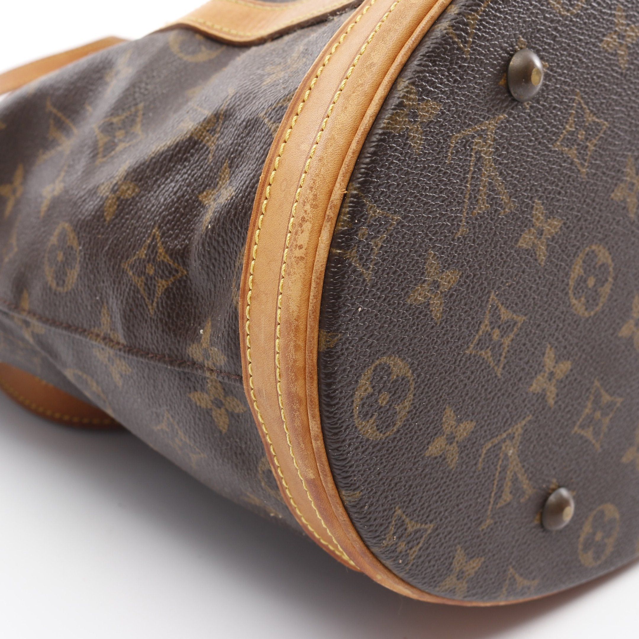 Louis Vuitton Louis Vuitton Bucket Gm Monogram Shoulder Bag Leather Brown Size ONE SIZE - 6 Thumbnail