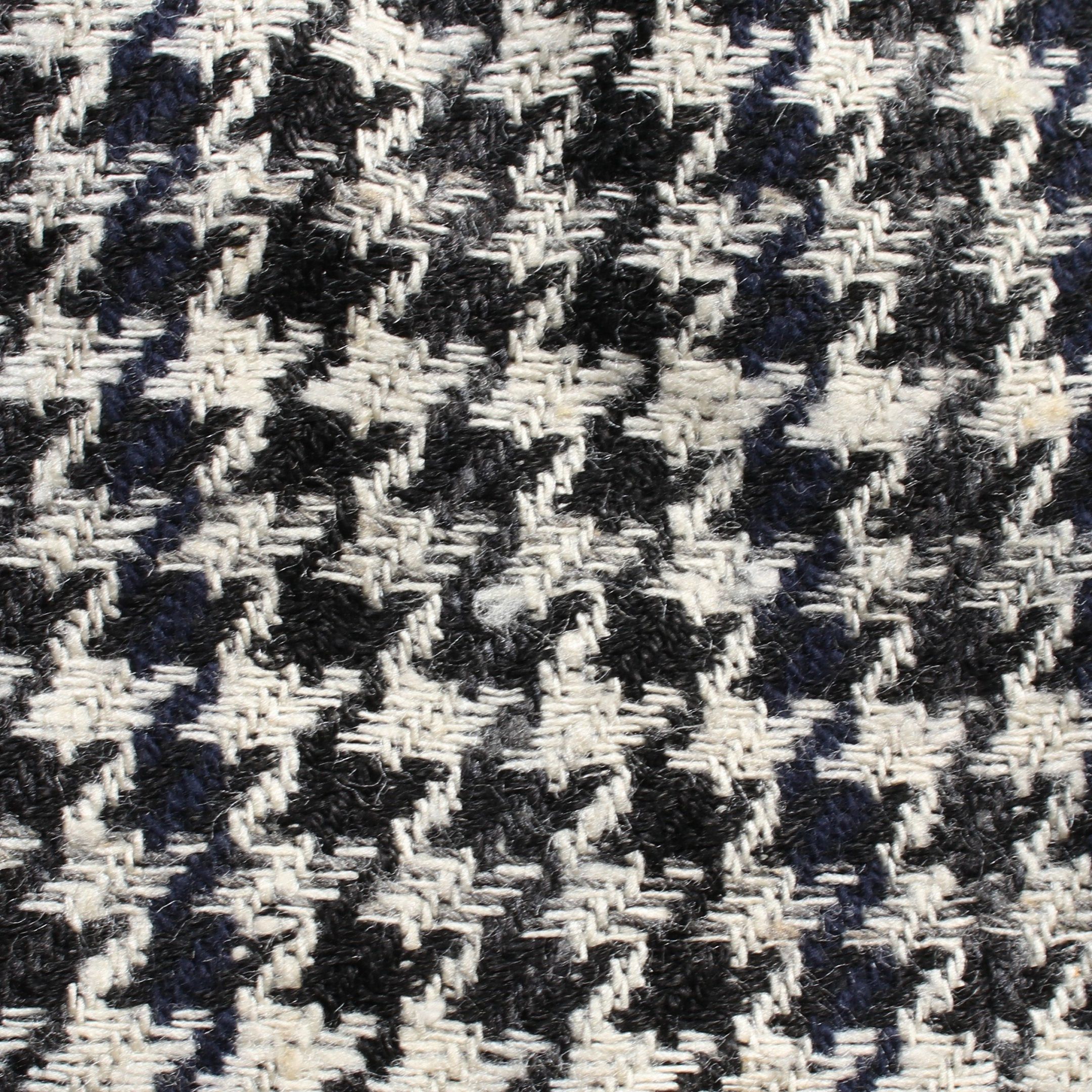 Chanel Chanel Tweed Skirt Suit Set Up Houndstooth Silk Linen Wool Off White Black Navy Fringe 07A Size ONE SIZE - 8 Thumbnail