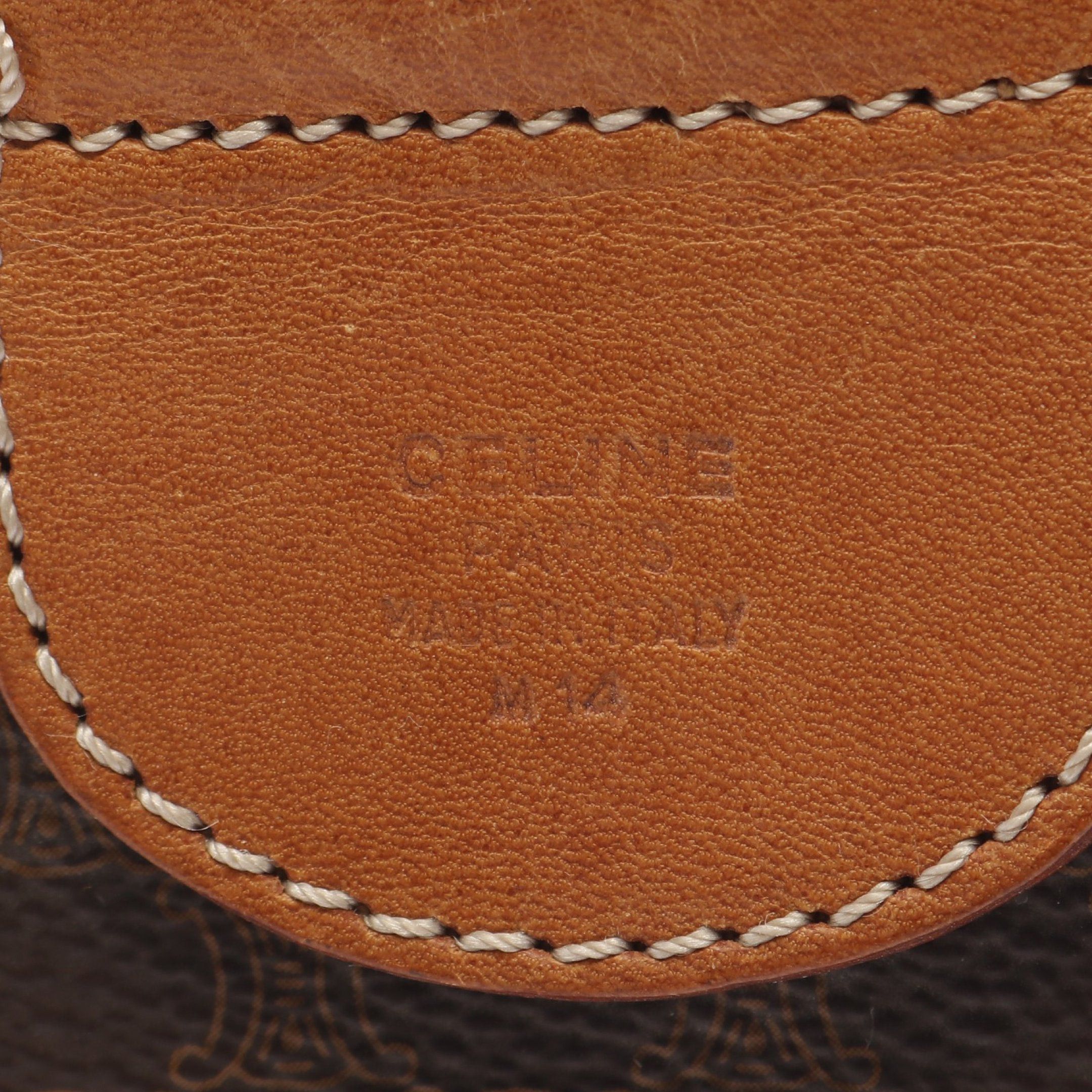 Celine Celine Macadam Boston Bag Leather Dark Brown Size ONE SIZE - 4 Thumbnail