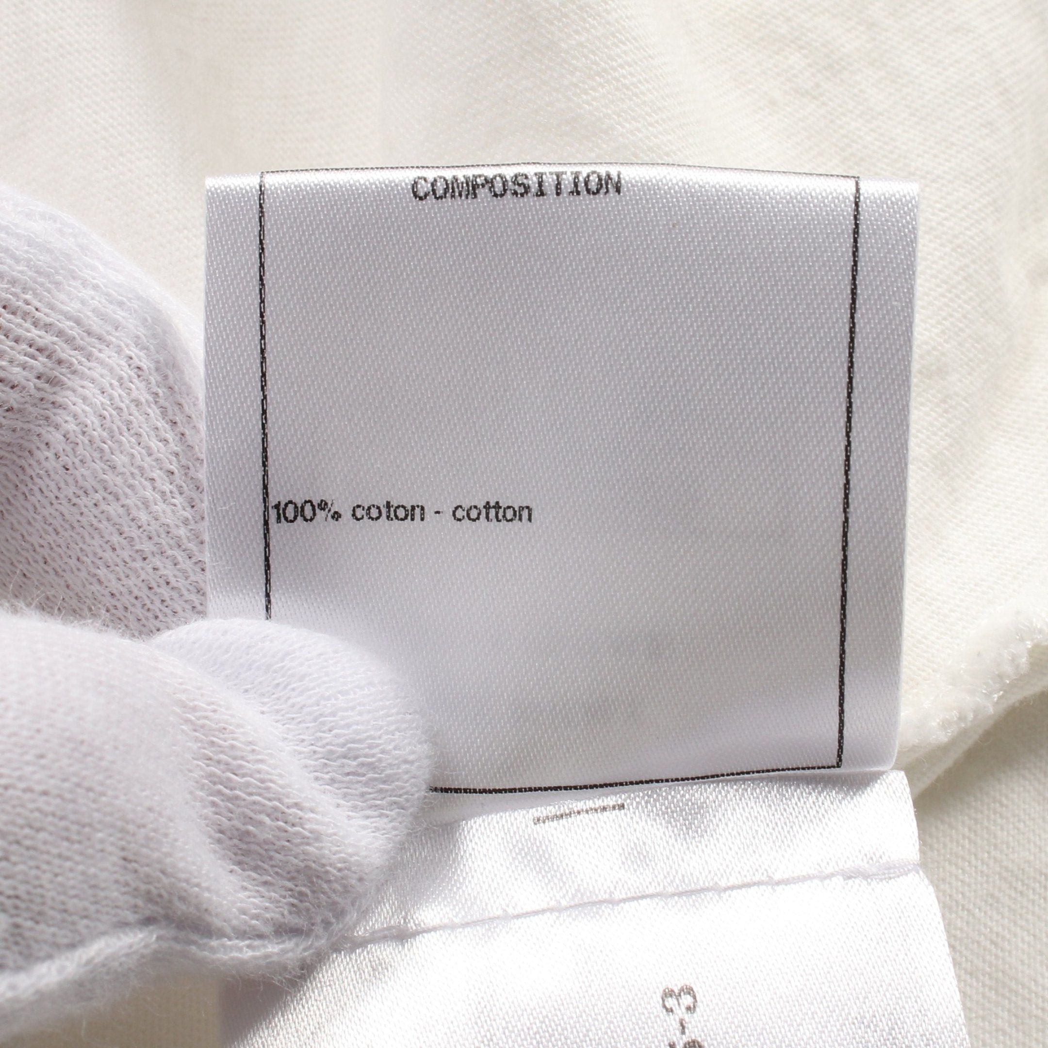 Chanel Chanel Coco Mark T-Shirt Crew Neck Cotton White Pink Multicolor Size ONE SIZE - 4 Thumbnail