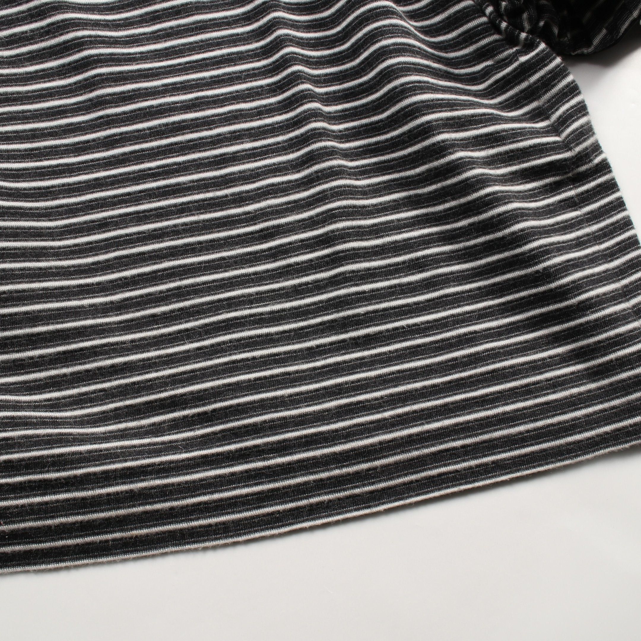 Chanel Chanel Cut And Sew Long Sleeve Stripes Cotton Nylon Black White Frill 08A Size ONE SIZE - 9 Thumbnail