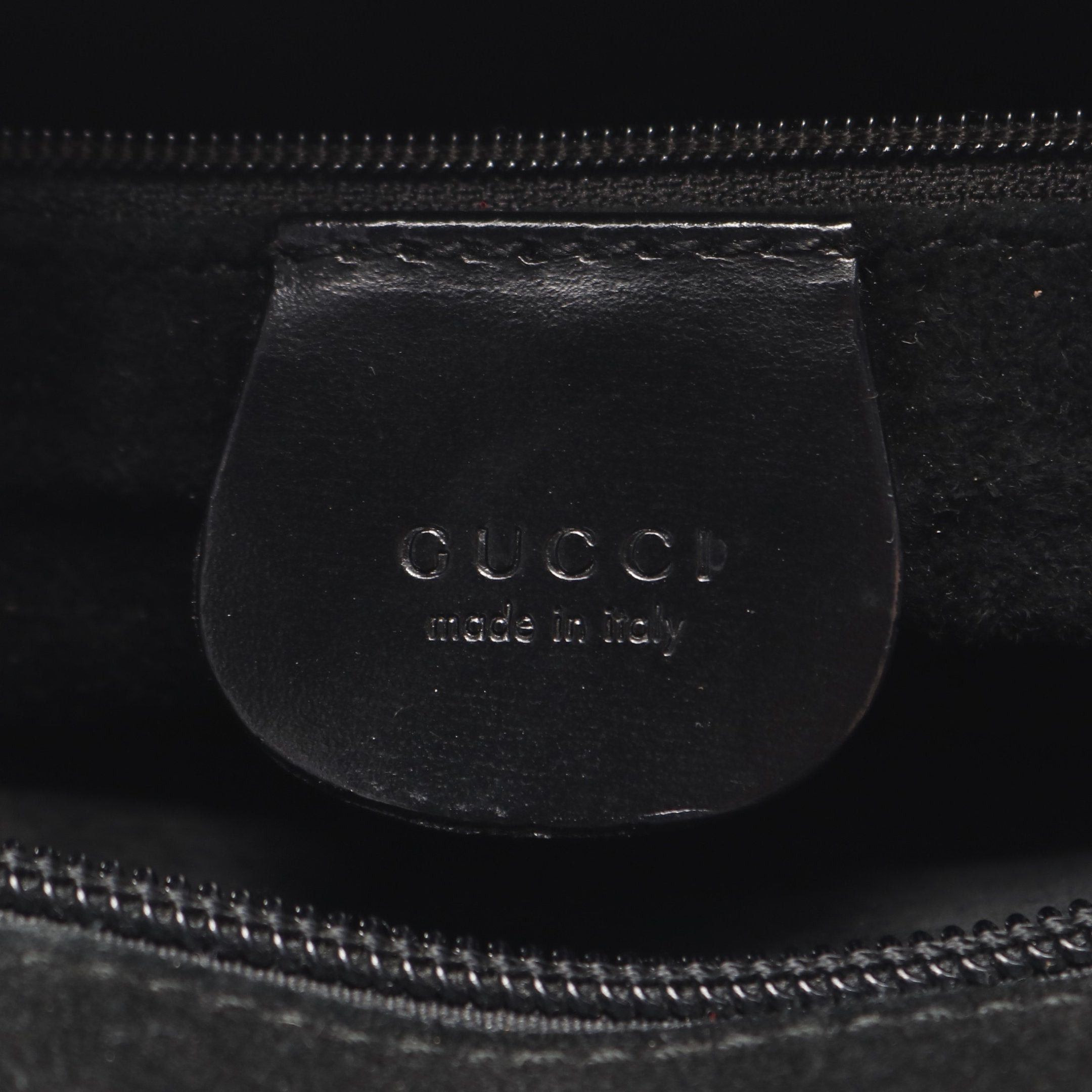 Gucci Gucci Handbag Tote Bag Suede Leather Black Size ONE SIZE - 4 Thumbnail