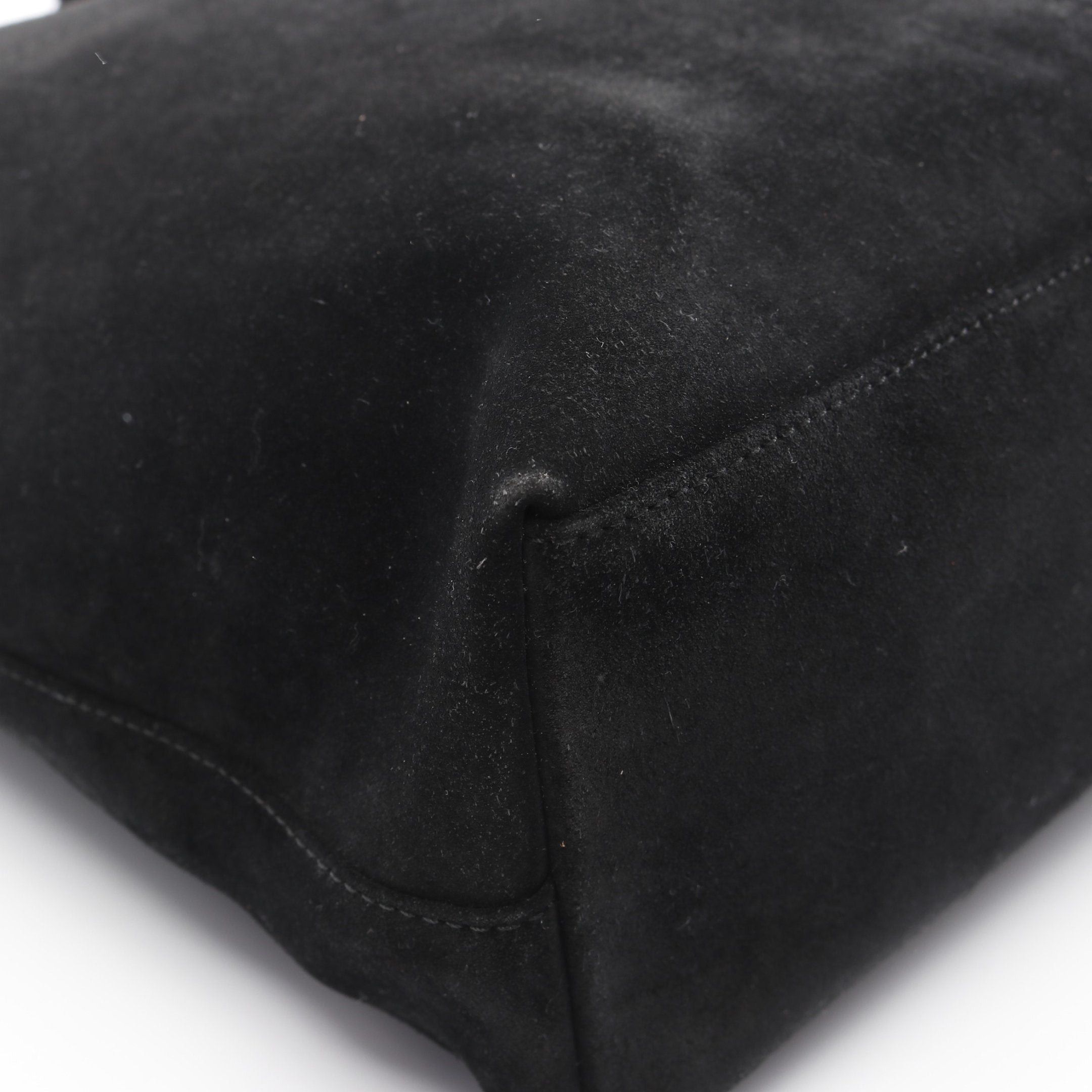 Gucci Gucci Handbag Tote Bag Suede Leather Black Size ONE SIZE - 5 Thumbnail