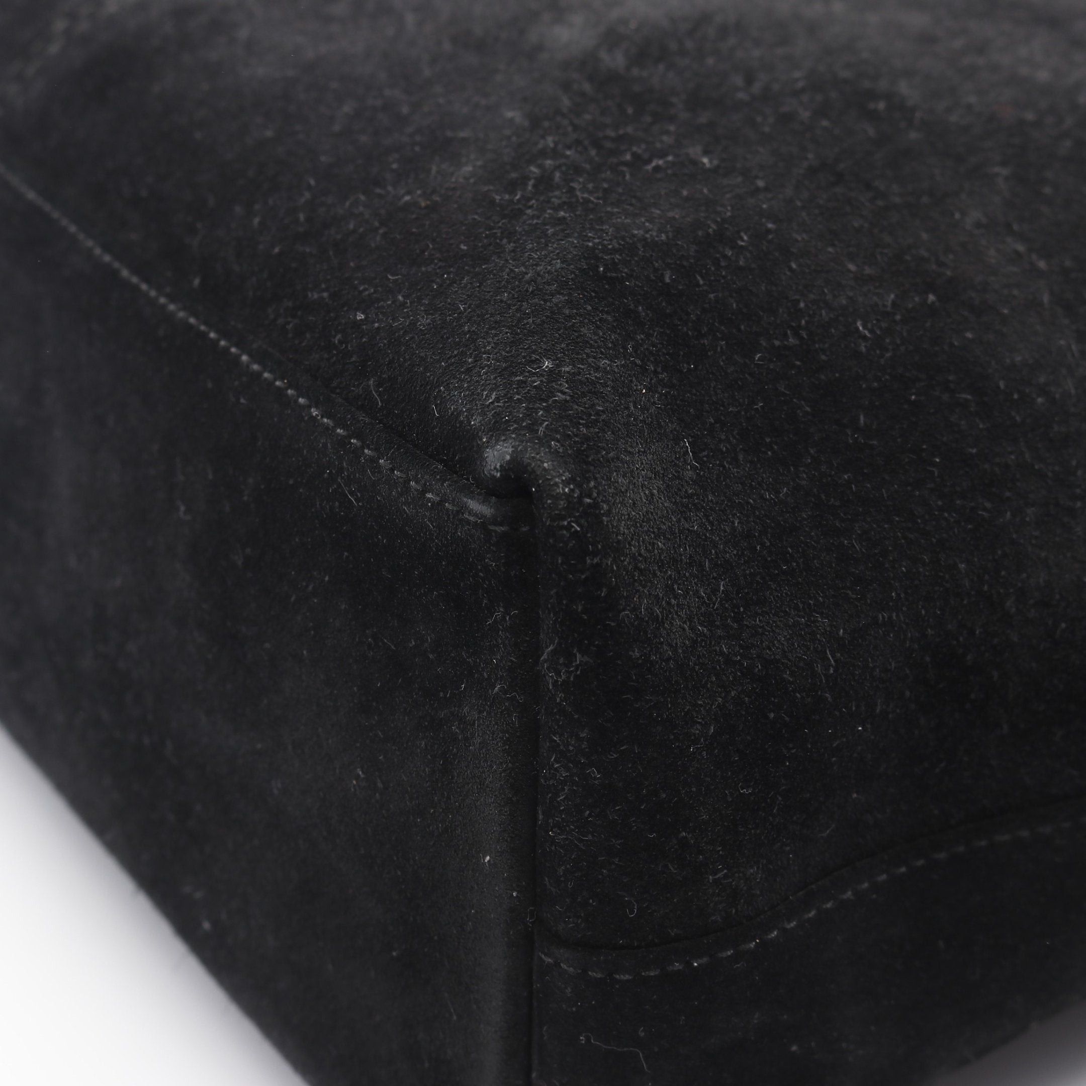 Gucci Gucci Handbag Tote Bag Suede Leather Black Size ONE SIZE - 6 Thumbnail