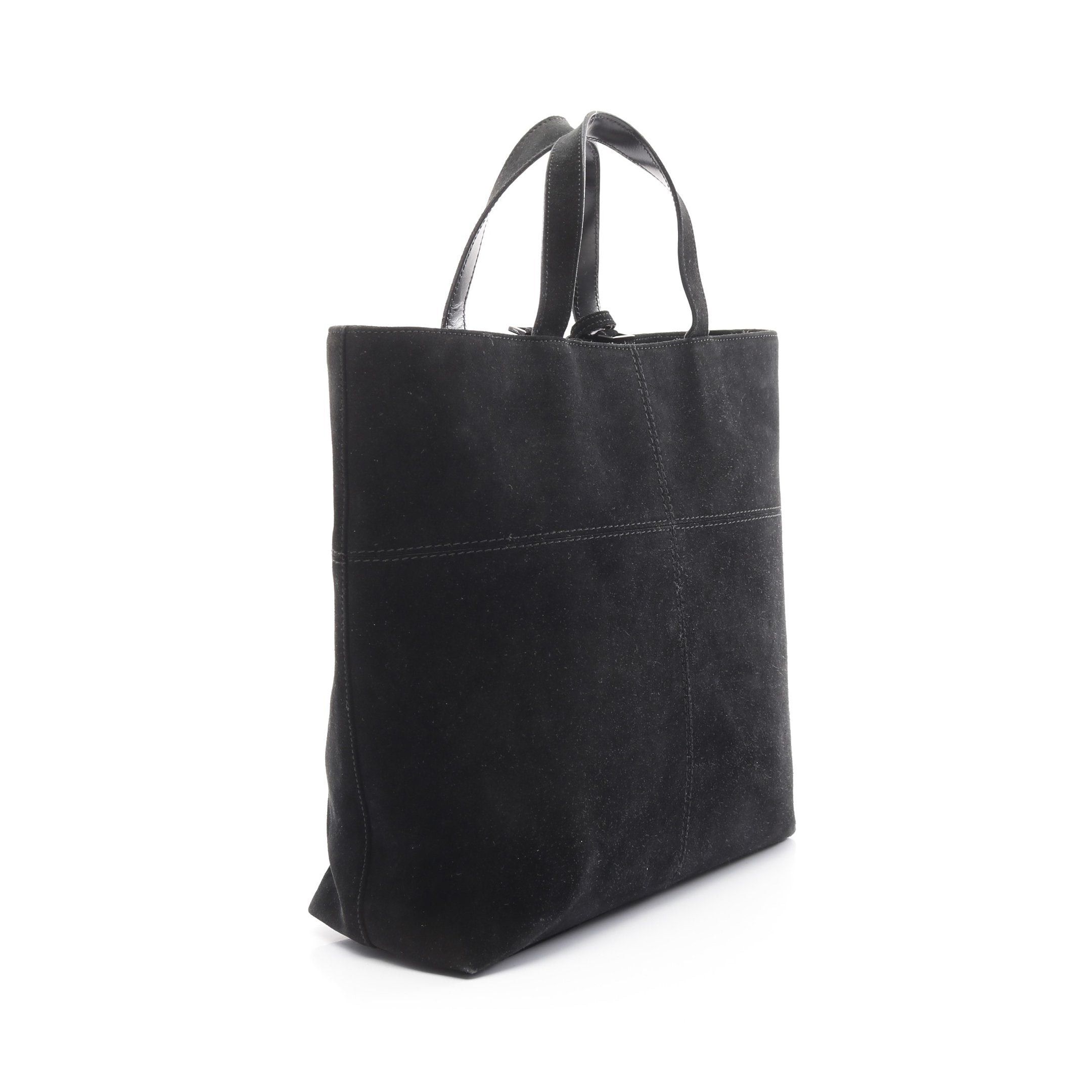 Gucci Gucci Handbag Tote Bag Suede Leather Black Size ONE SIZE - 2 Thumbnail