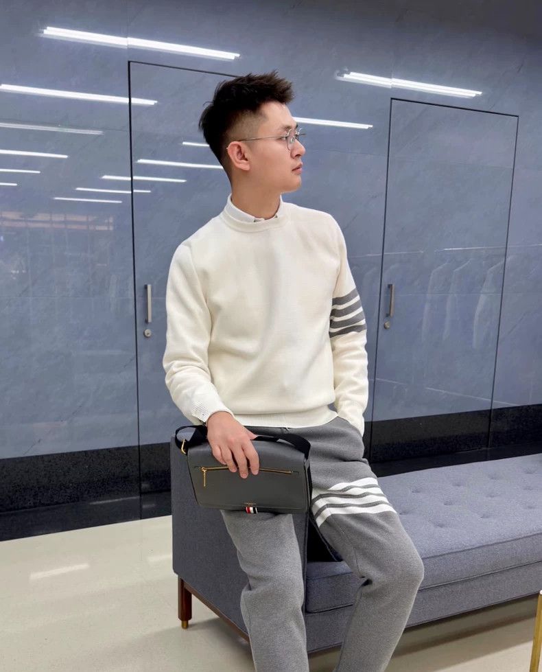 Thom Browne Thom Browne White Sport Sweatshirt-dmc Size US M / EU 48-50 / 2 - 9 Thumbnail