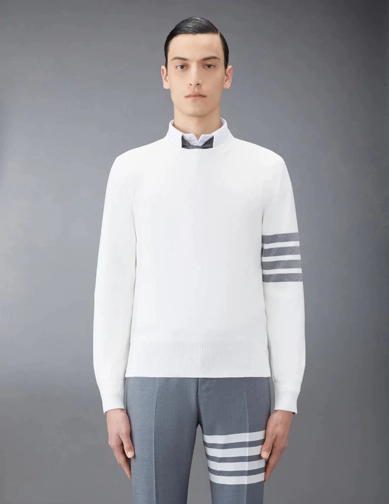 Thom Browne Thom Browne White Sport Sweatshirt-dmc Size US M / EU 48-50 / 2 - 6 Thumbnail