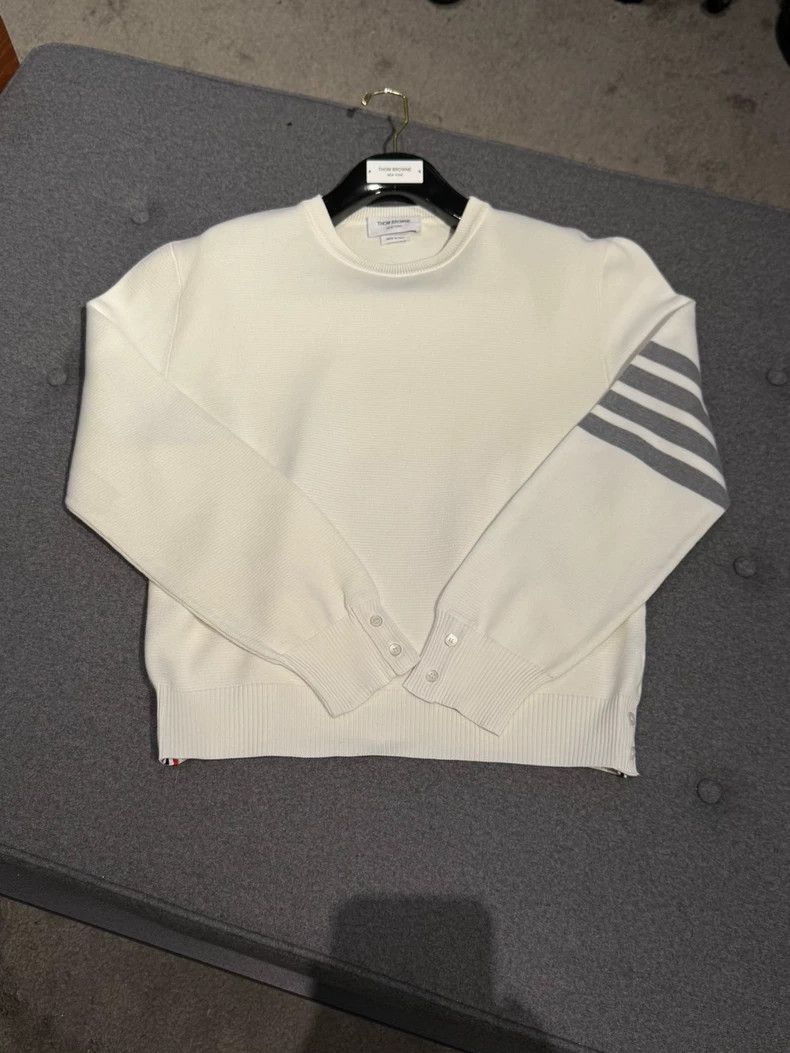 Thom Browne Thom Browne White Sport Sweatshirt-dmc Size US M / EU 48-50 / 2 - 3 Thumbnail
