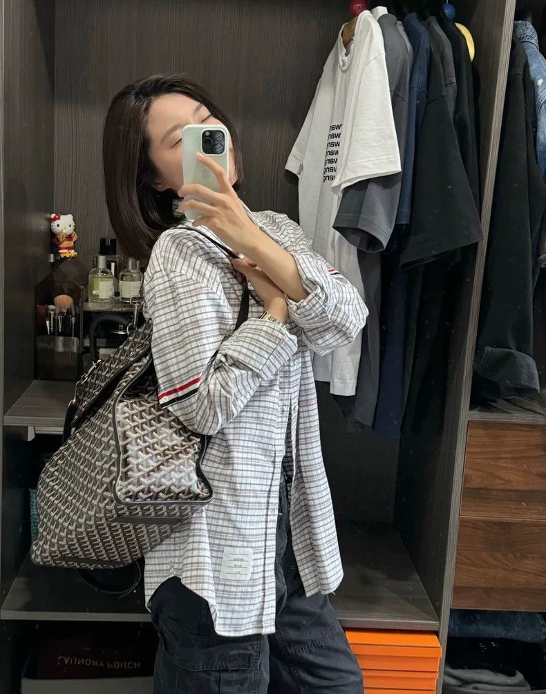 Thom Browne Rare Thom Browne Checkered Shirt-dmc Size US S / EU 44-46 / 1 - 9 Thumbnail