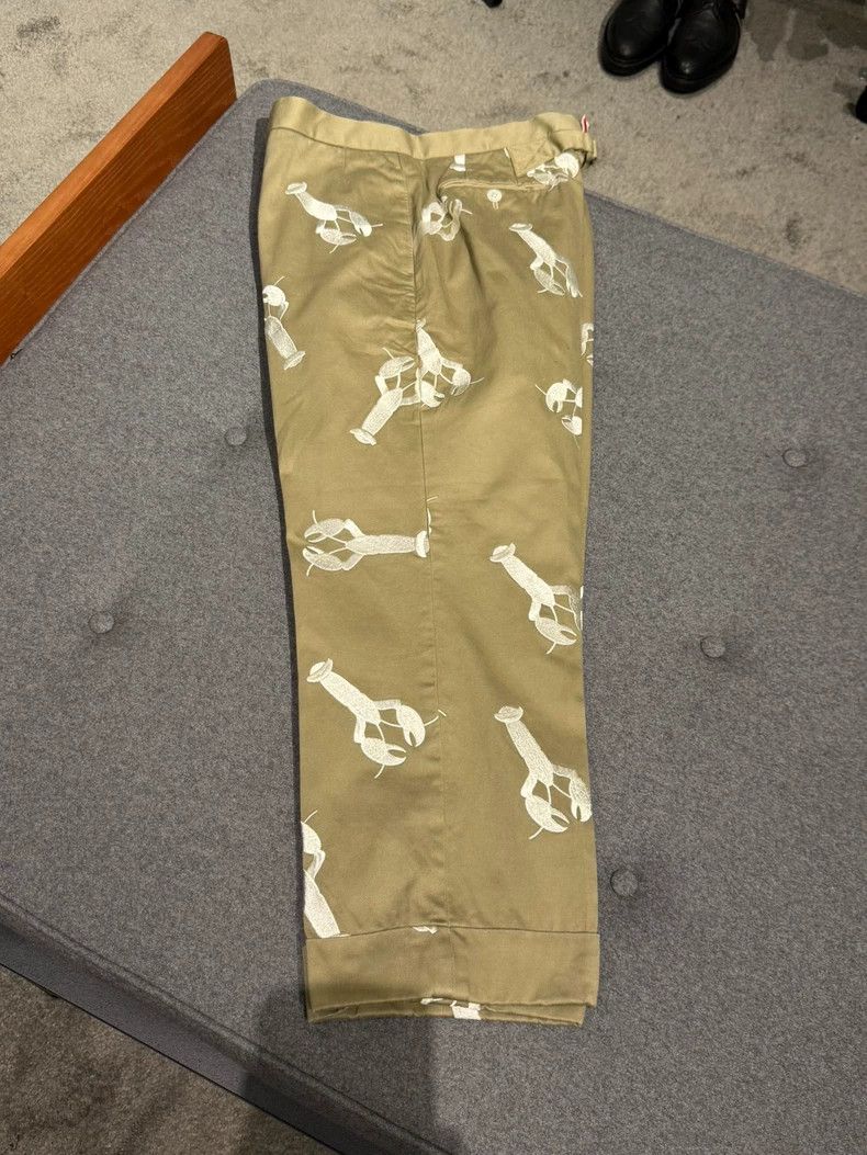 Thom Browne Rare Thom Browne Khaki Embroidered Casual Pants-dmc Size US 30 / EU 46 - 3 Thumbnail