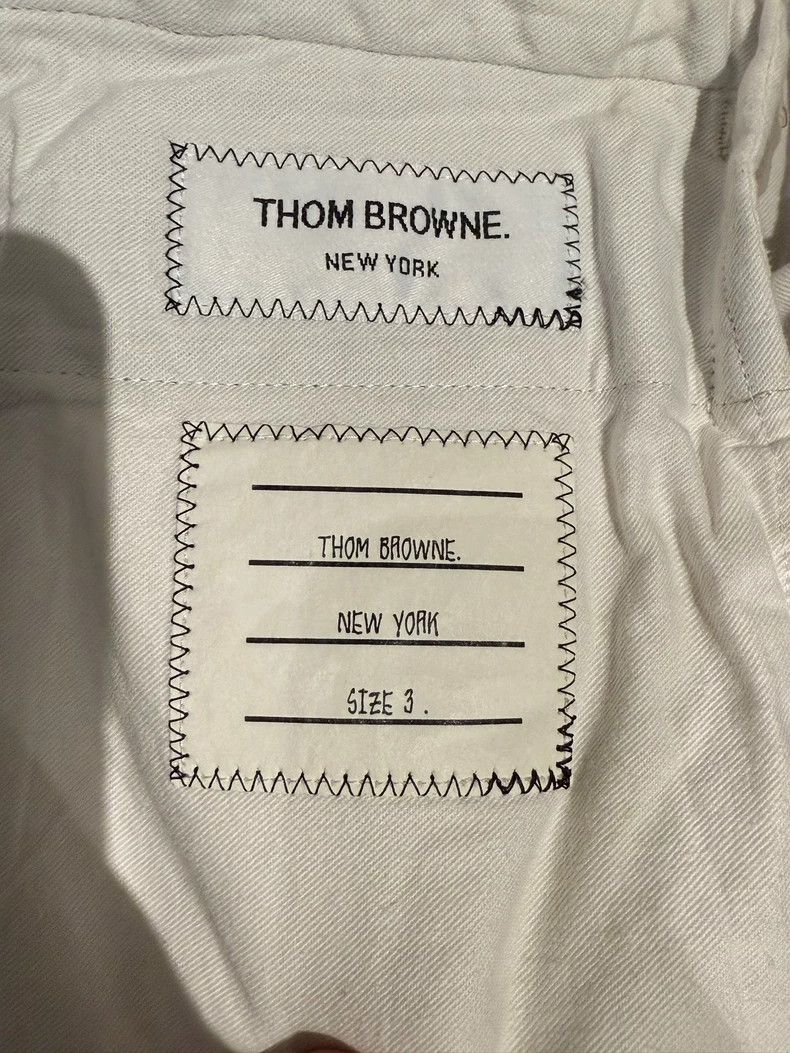 Thom Browne Rare Thom Browne Khaki Embroidered Casual Pants-dmc Size US 30 / EU 46 - 4 Thumbnail