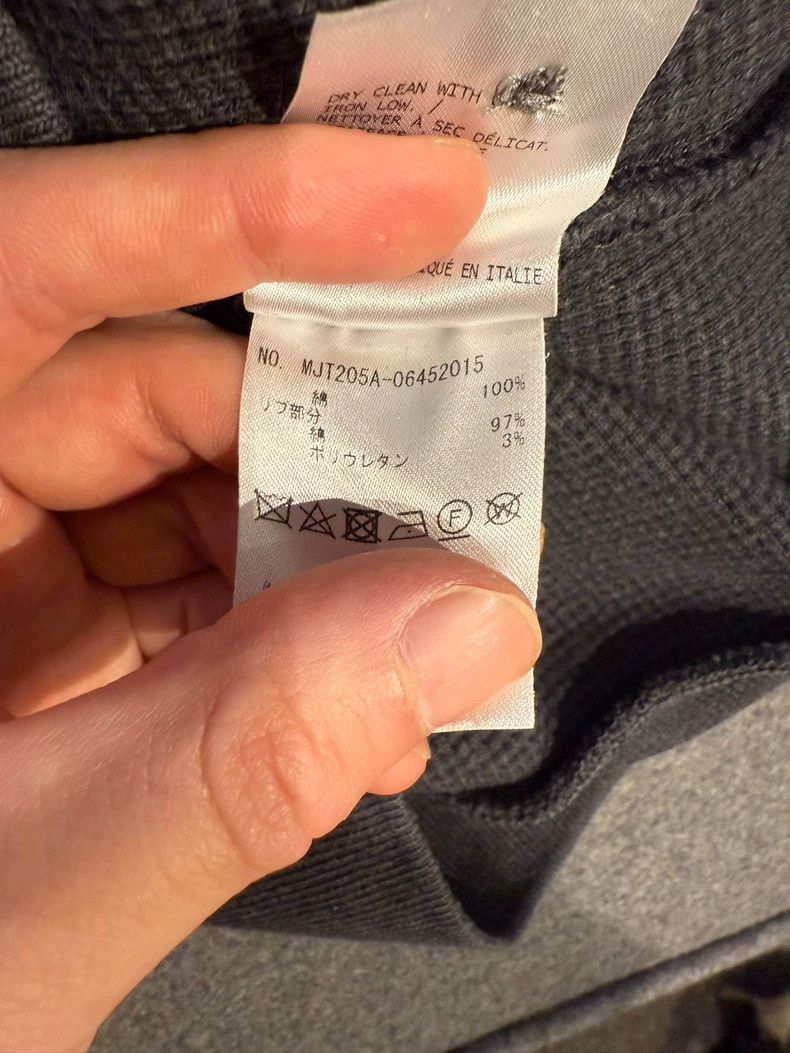 Thom Browne Rare Thom Browne Charcoal Waffle Sweatshirt-dmc Size US M / EU 48-50 / 2 - 6 Thumbnail