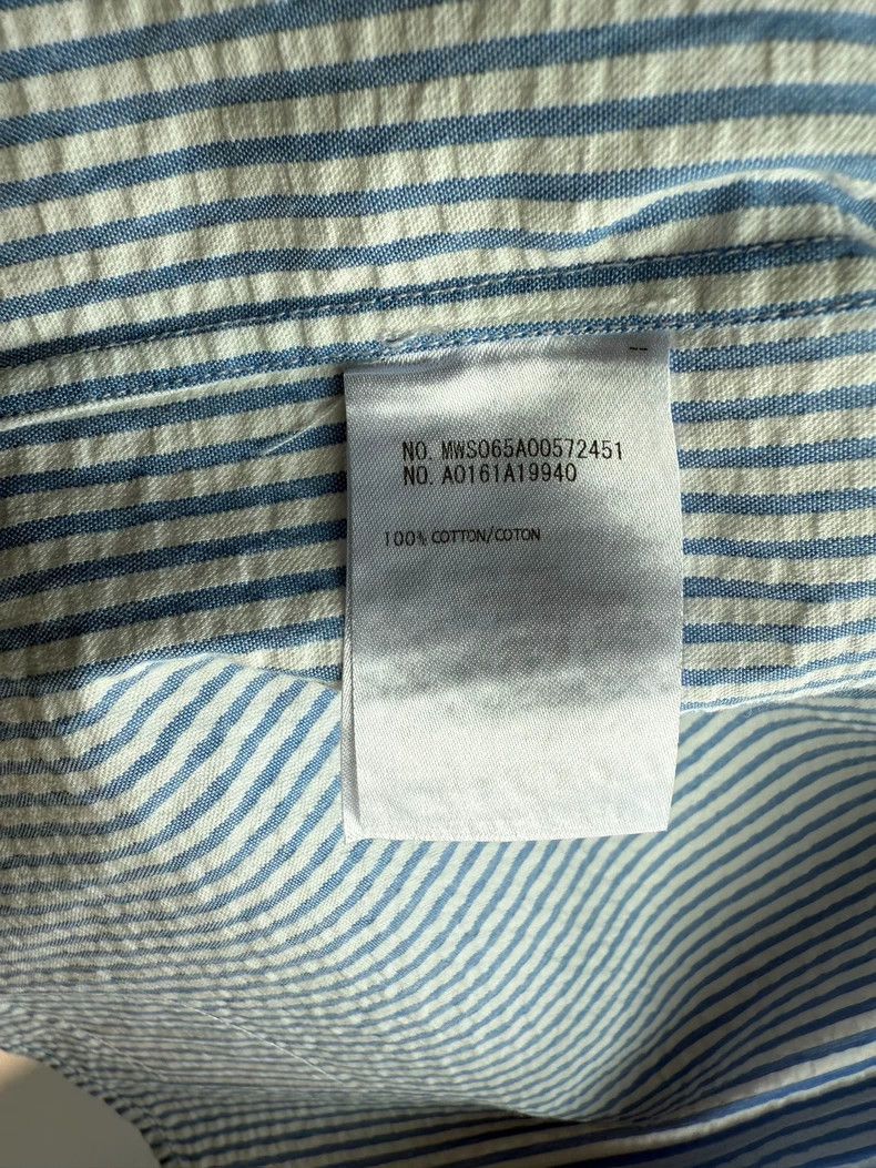 Thom Browne Blue Striped Short Sleeve Shirt-dmc Size US S / EU 44-46 / 1 - 5 Thumbnail