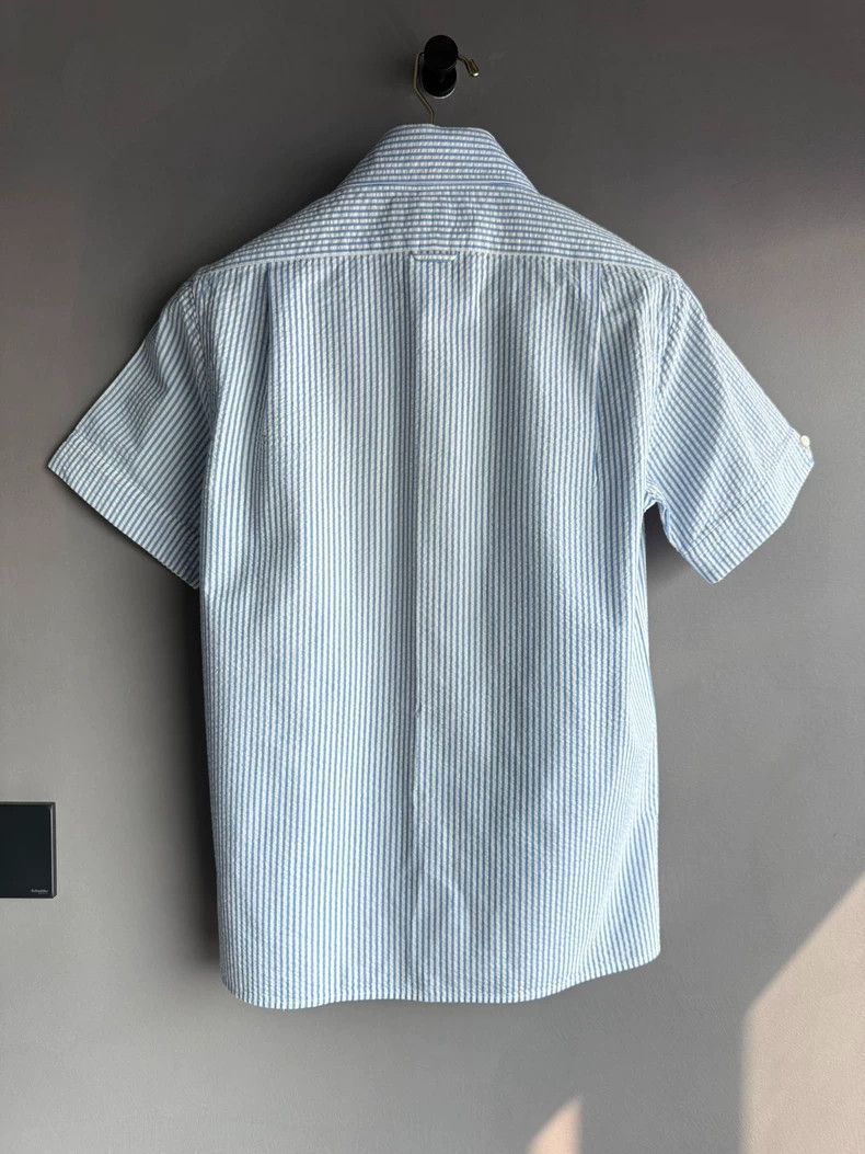 Thom Browne Blue Striped Short Sleeve Shirt-dmc Size US S / EU 44-46 / 1 - 2 Thumbnail