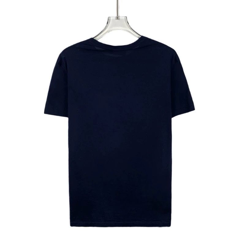 Prada Prada Navy Logo Print Cotton T-Shirt-dmc Size US M / EU 48-50 / 2 - 2 Thumbnail