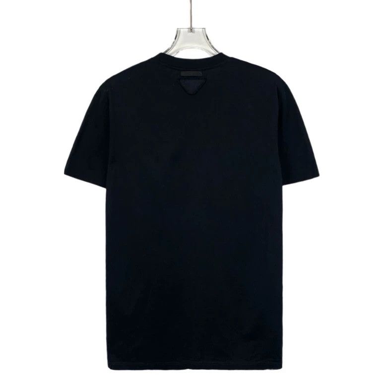 Prada Black Floral Print Cotton T-Shirt-dmc Size US XS / EU 42 / 0 - 2 Thumbnail