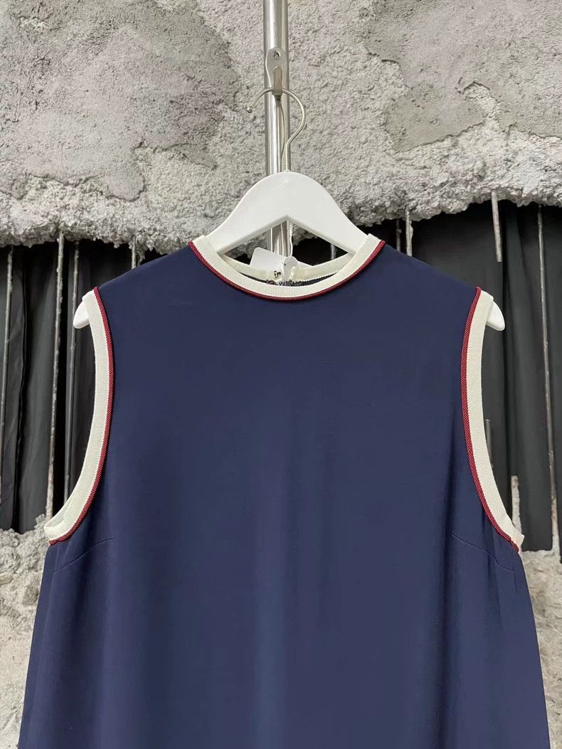 Gucci Gucci Sleeveless Dress with Red Accents-dmc Size US M / EU 48-50 / 2 - 3 Thumbnail