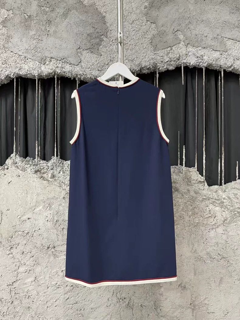 Gucci Gucci Sleeveless Dress with Red Accents-dmc Size US M / EU 48-50 / 2 - 2 Thumbnail