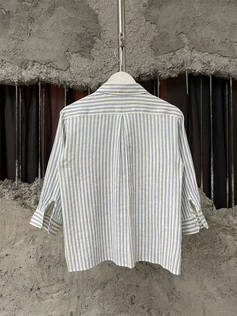 Gucci Gucci Striped Shirt with Logo Embroidery-dmc Size US M / EU 48-50 / 2 - 2 Thumbnail
